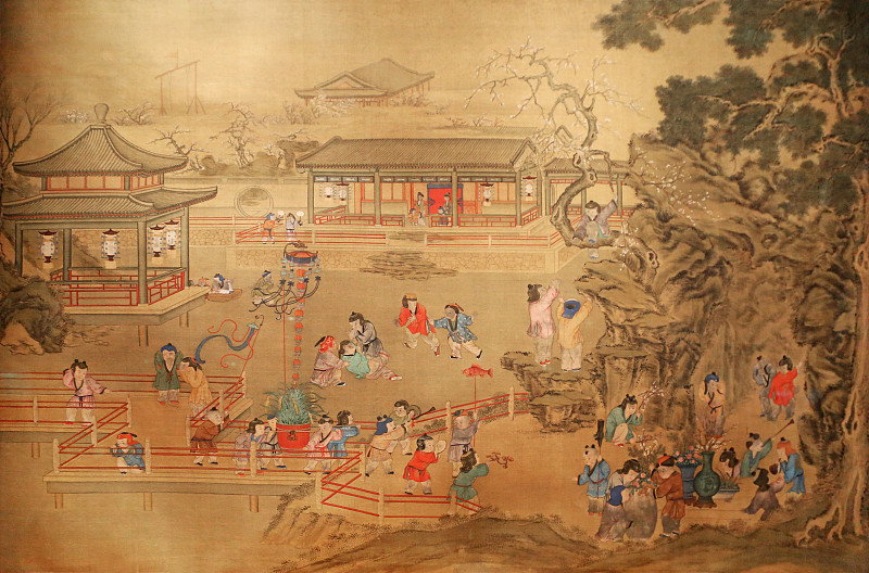 故宫,收集,年画,门神,古董,中国画,传统,美术绘画,中国,绘画作品