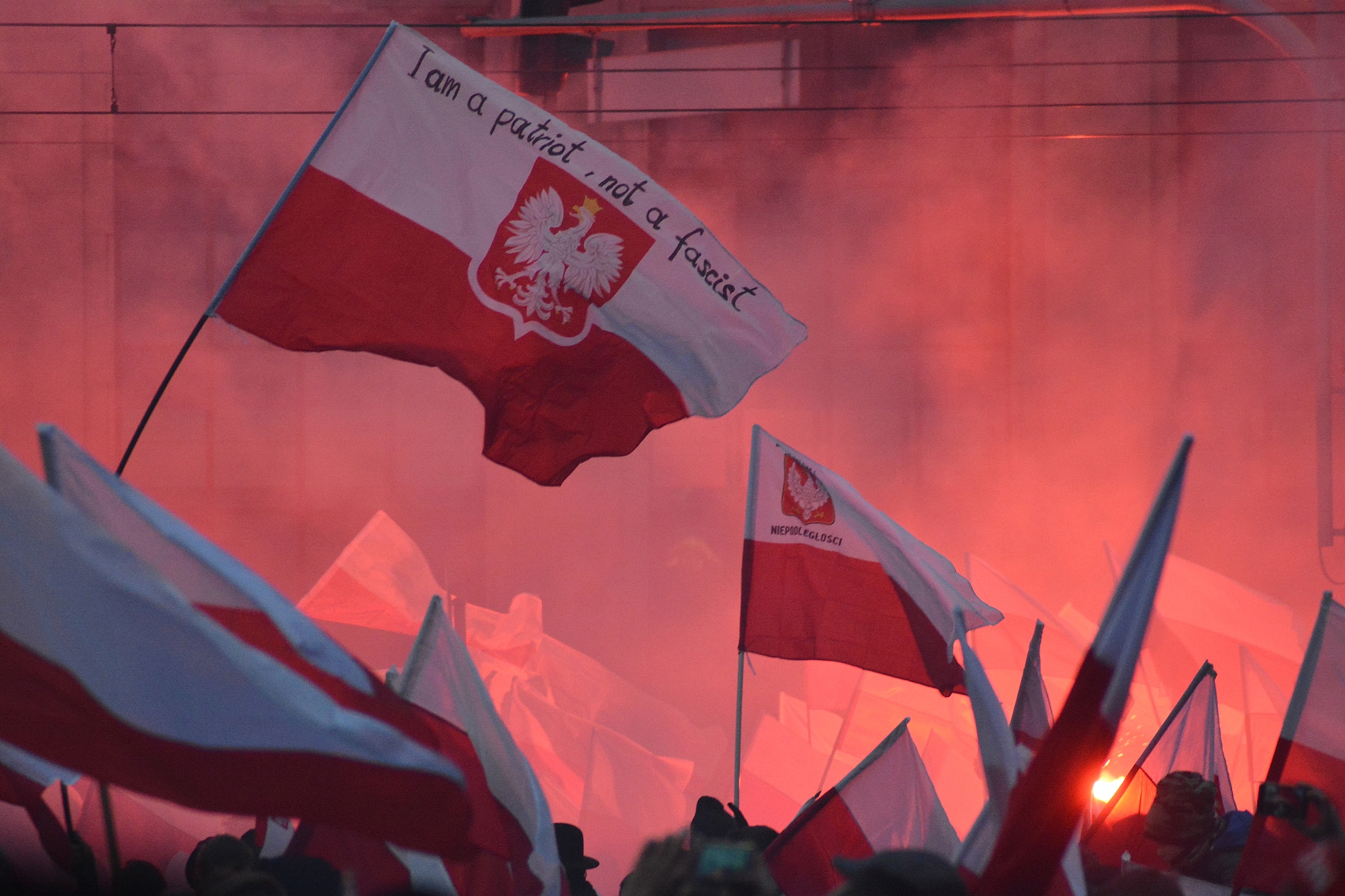 the annual march of poland national independence day.