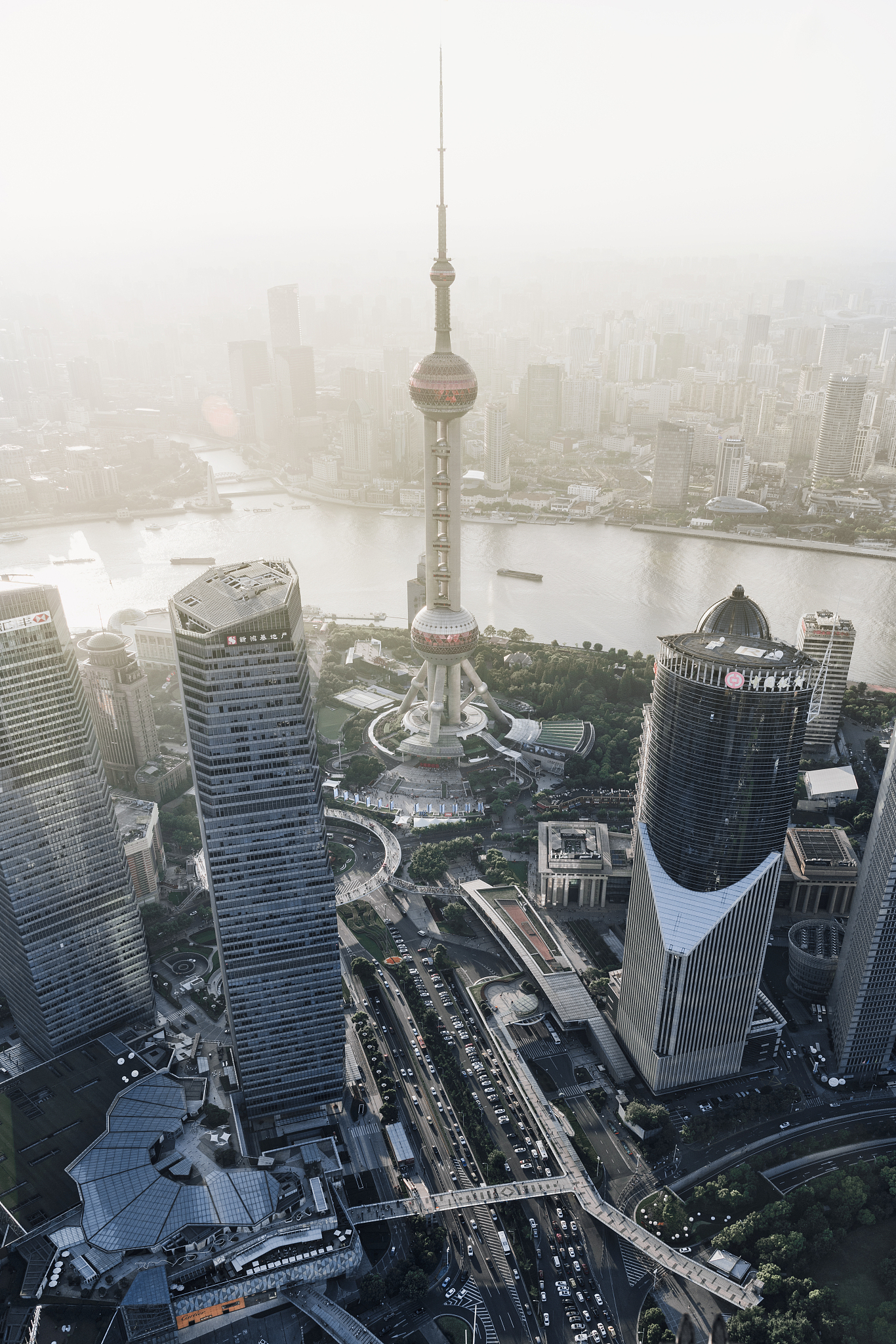 shanghai at dusk