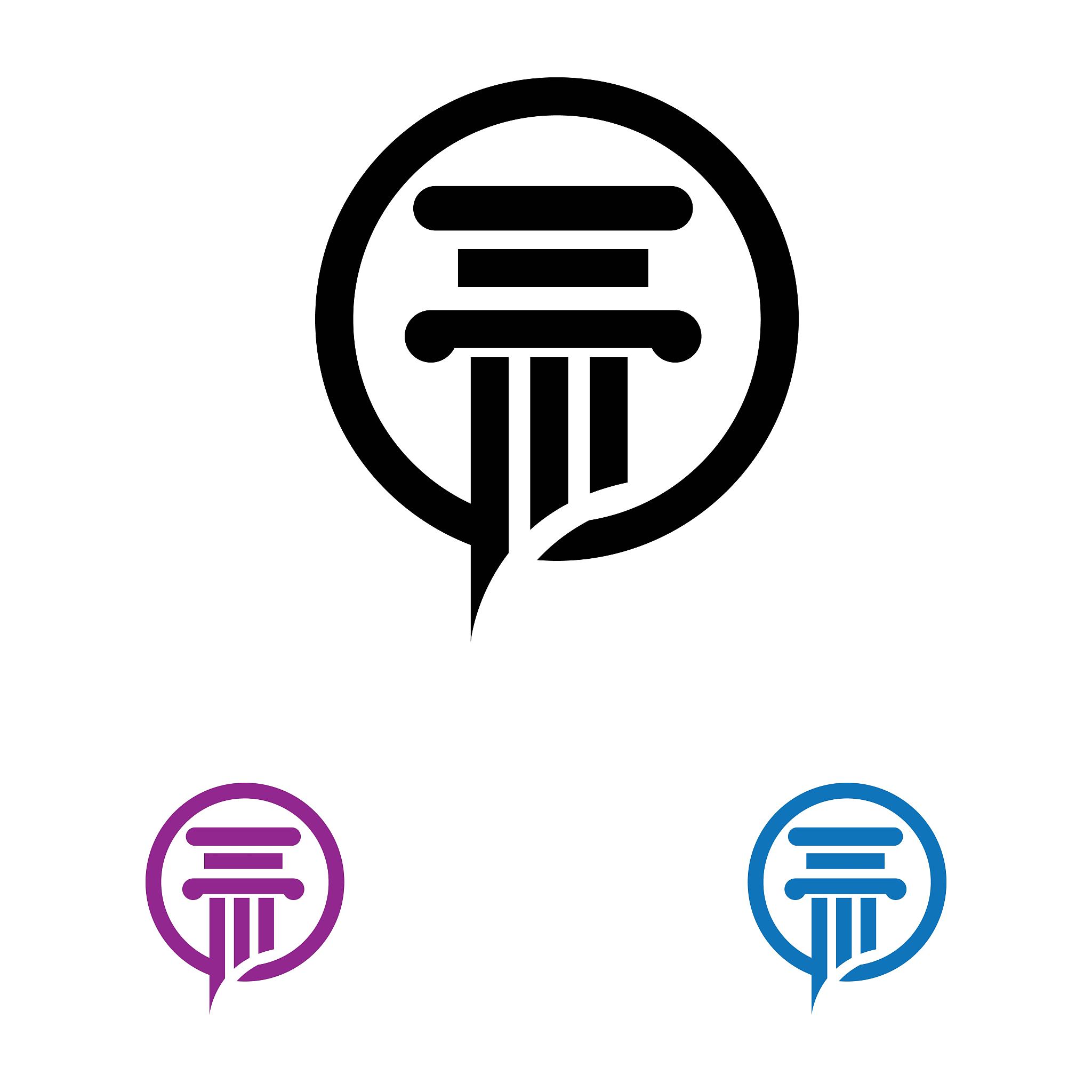column logo vector template