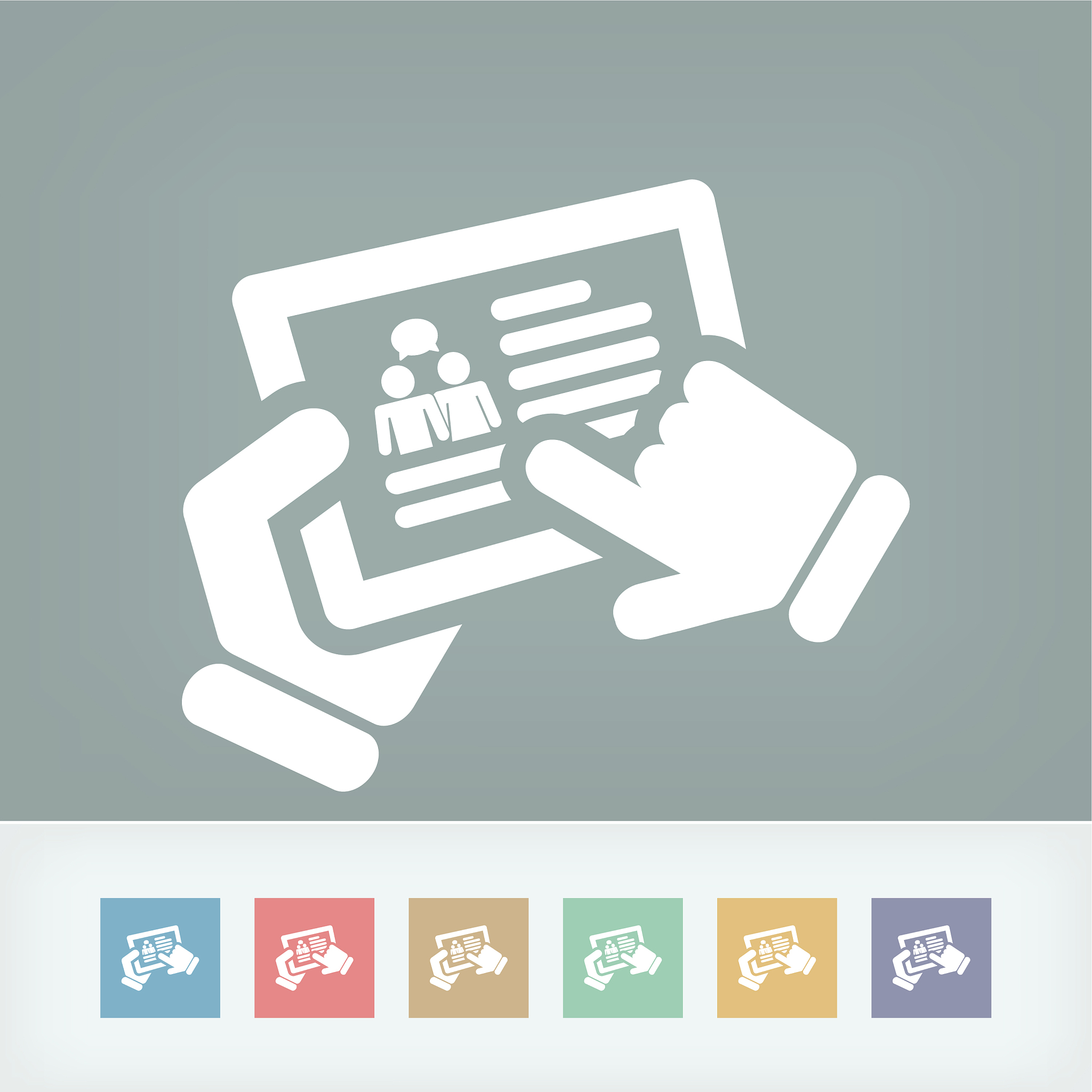 chat touchscreen icon