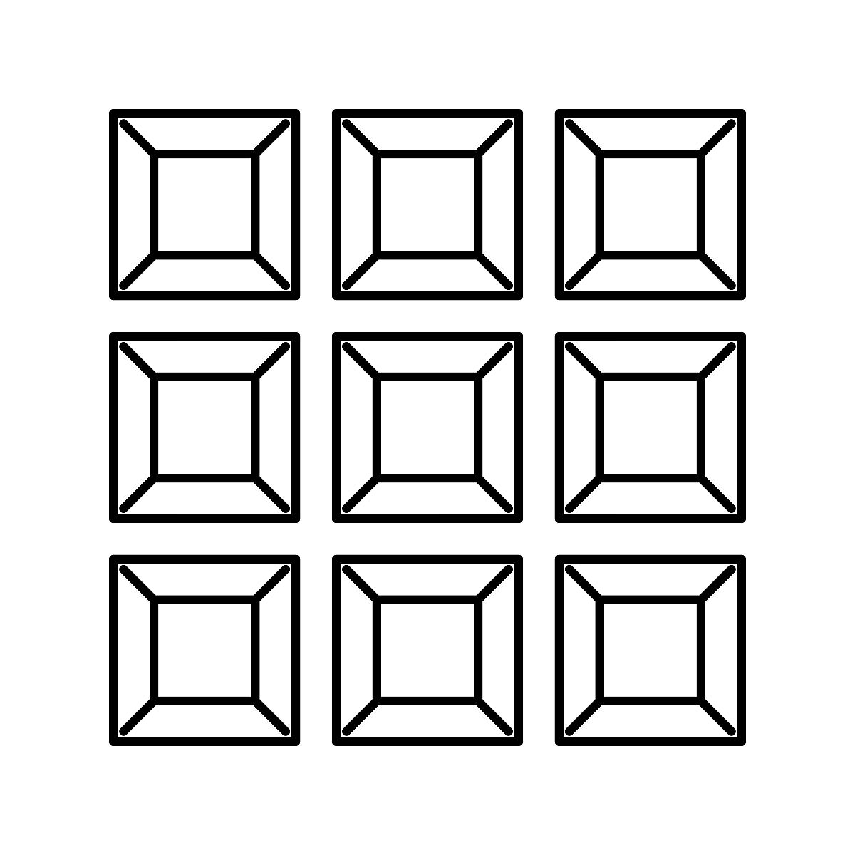 自定义镜像线图标矢量插图