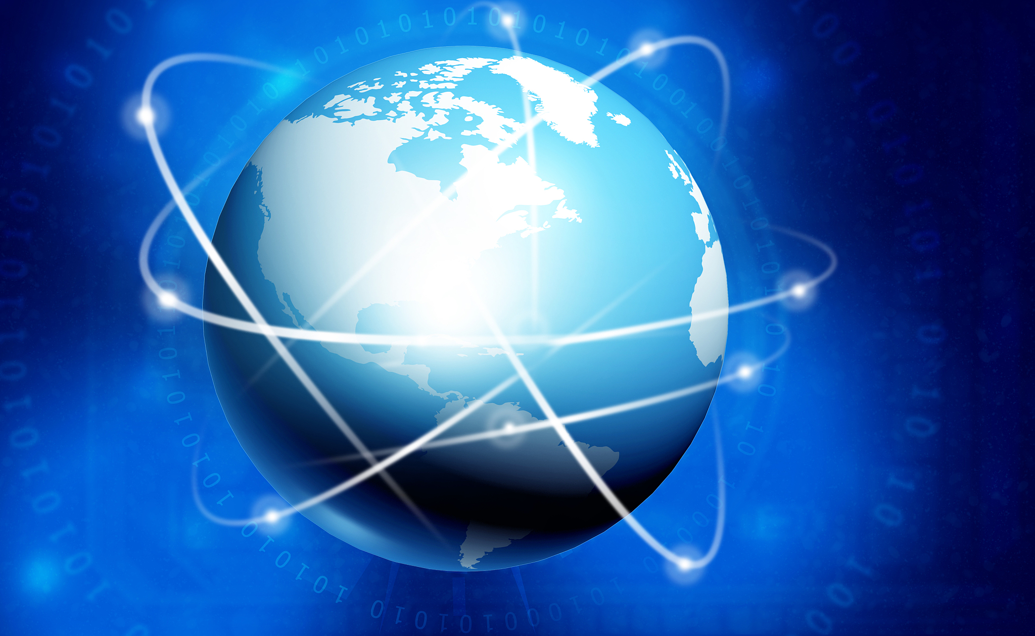 global networking background