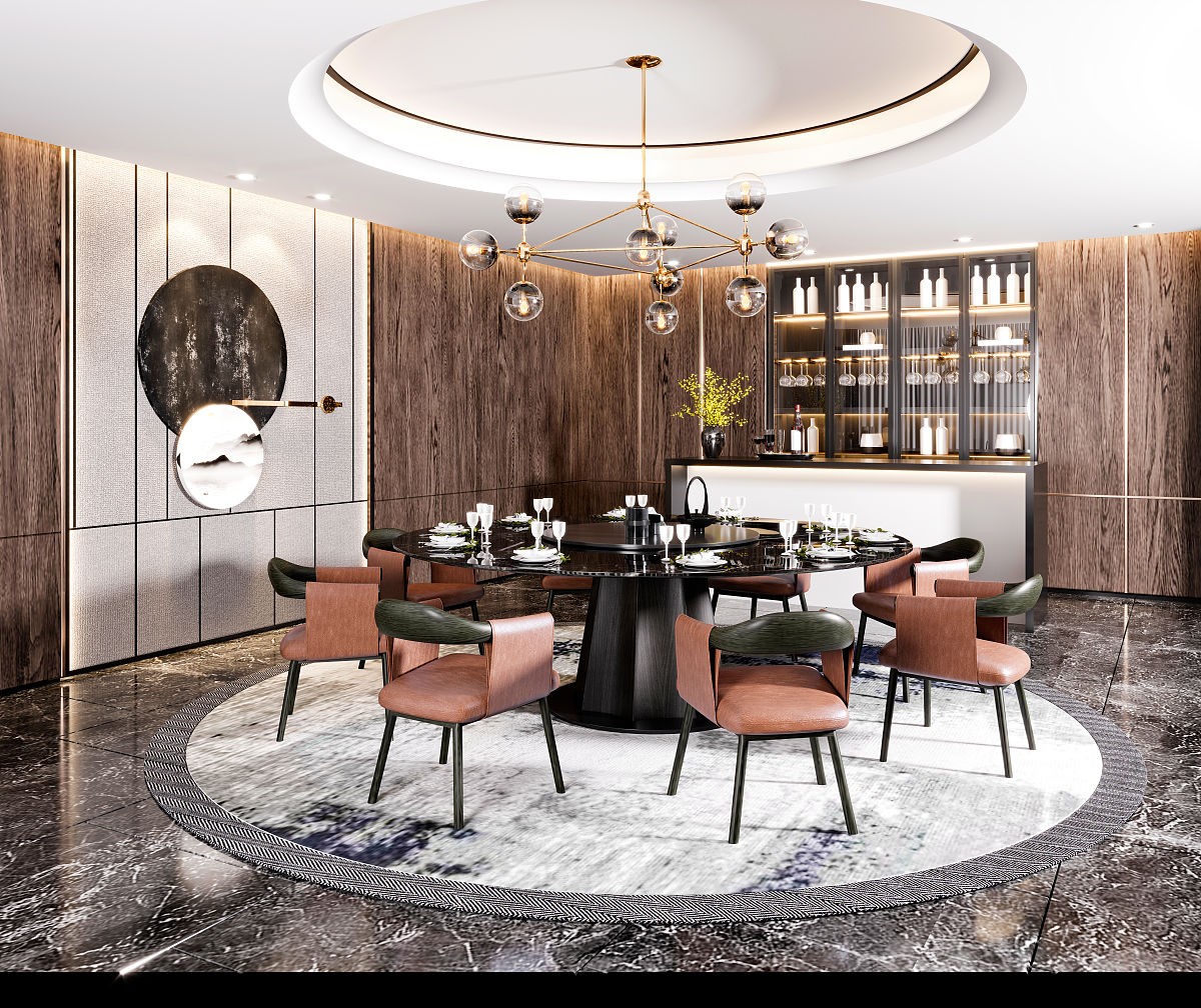 新中式圆桌：用餐体验的时尚之选！