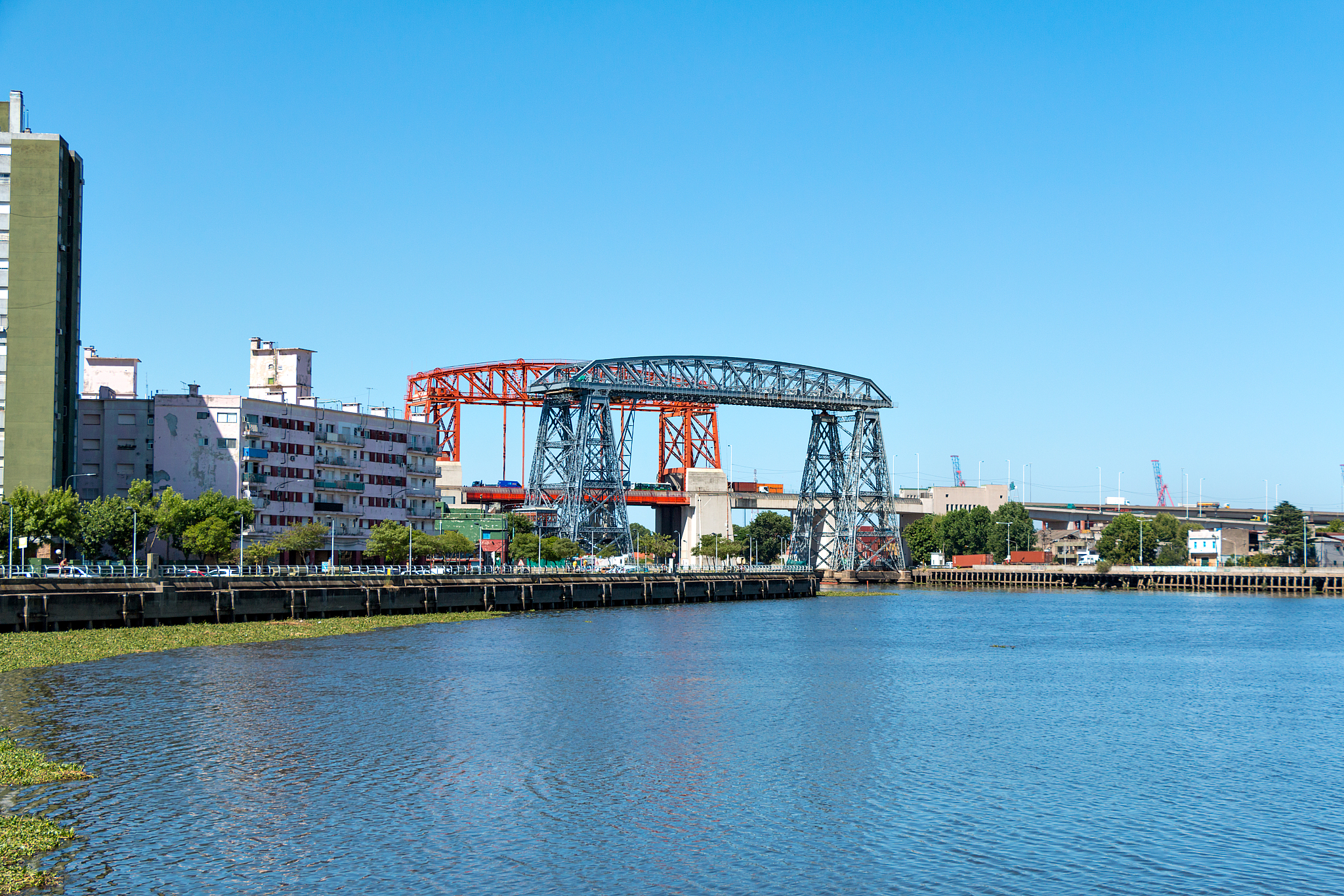 transporter bridge neighborhood la boca, buenos aires argentine