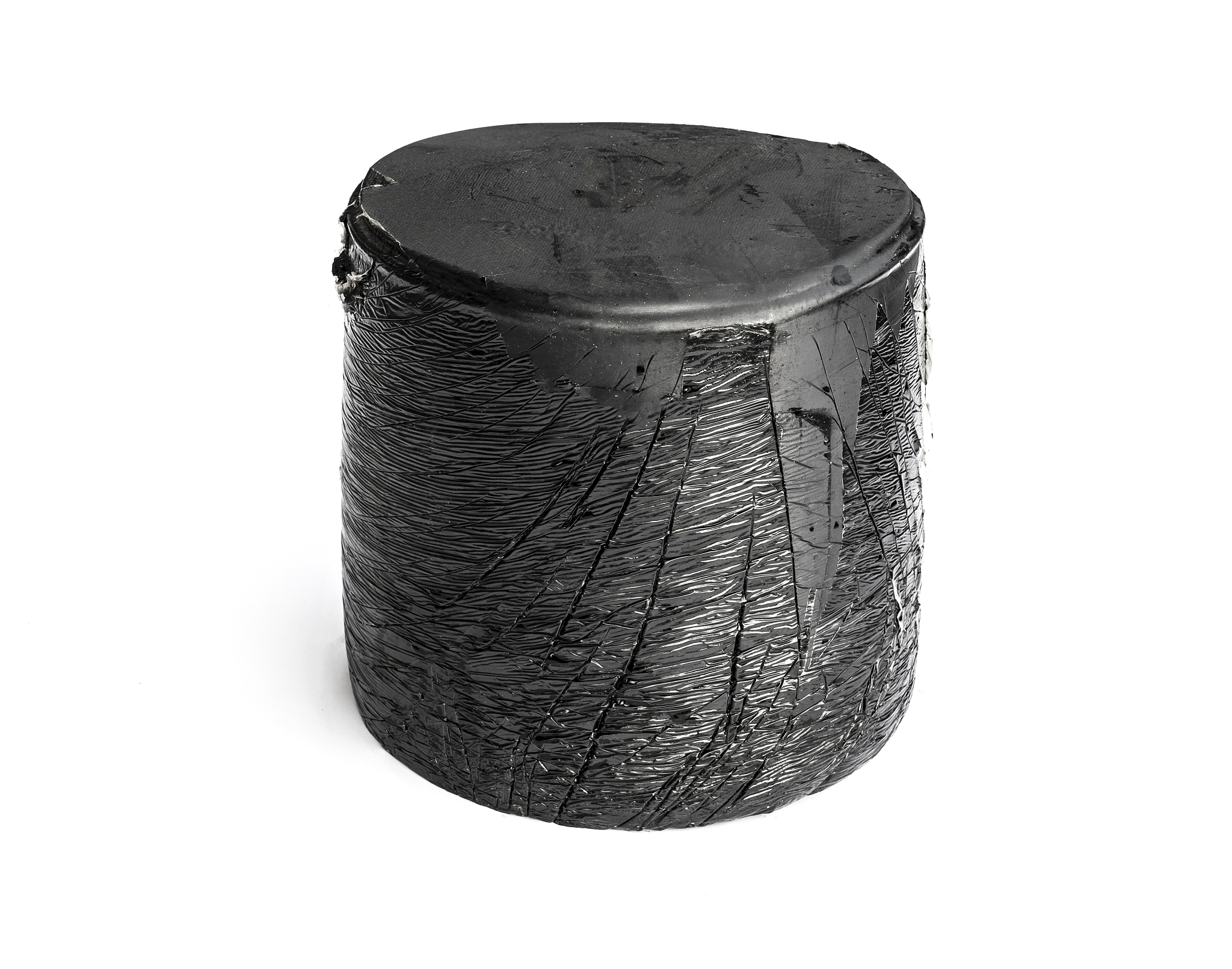 asphalt bitumen isolated on white background