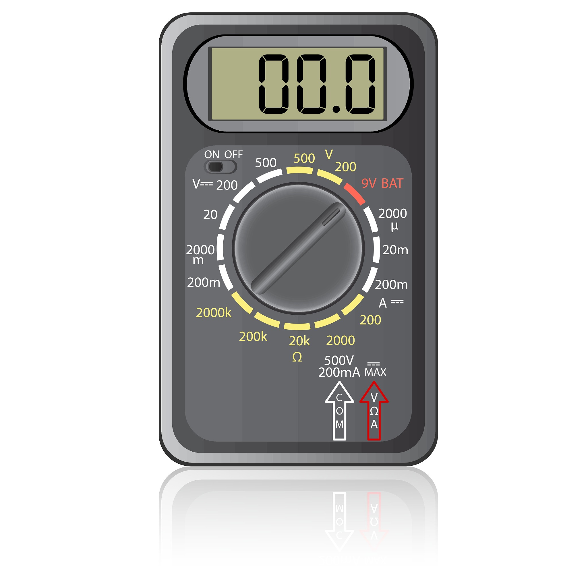 digital multimeter.