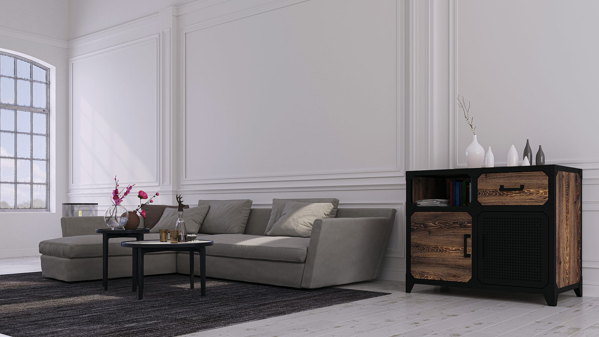 decorative background for home, office and hotel. modern interio