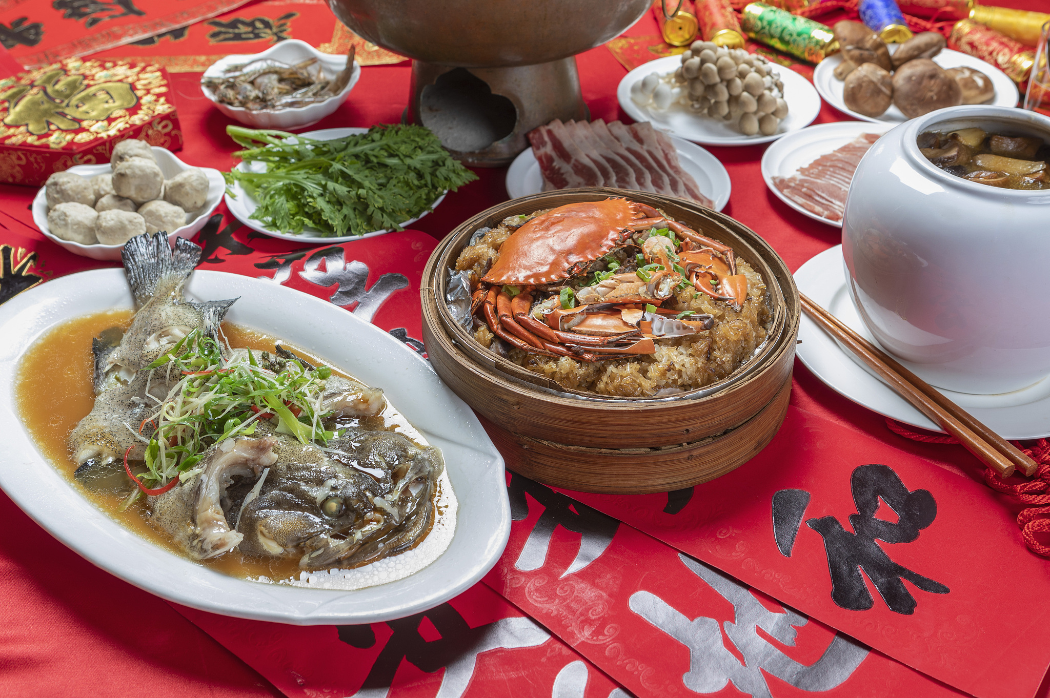 丰盛味美的年夜饭