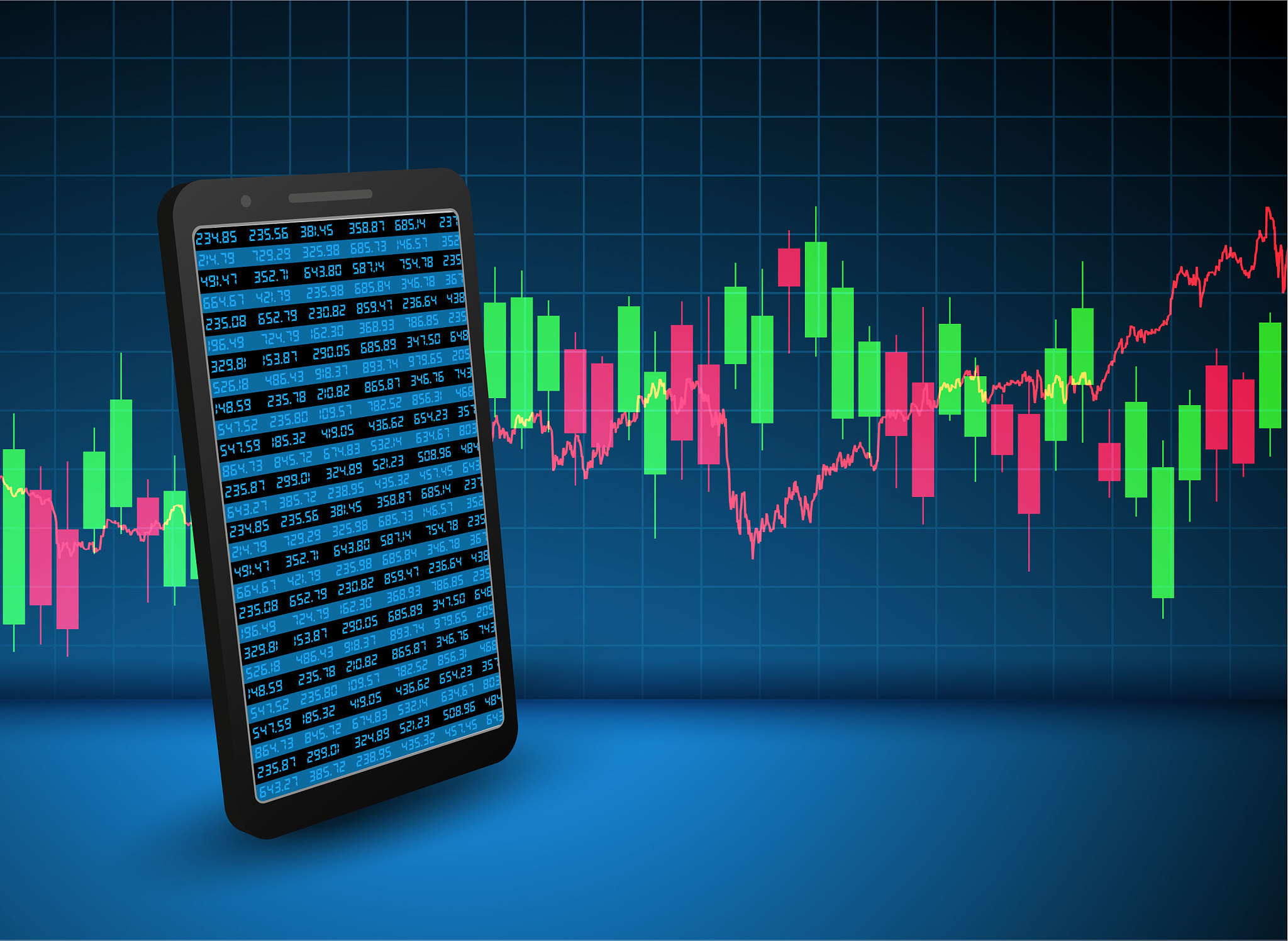 smartphone financial background