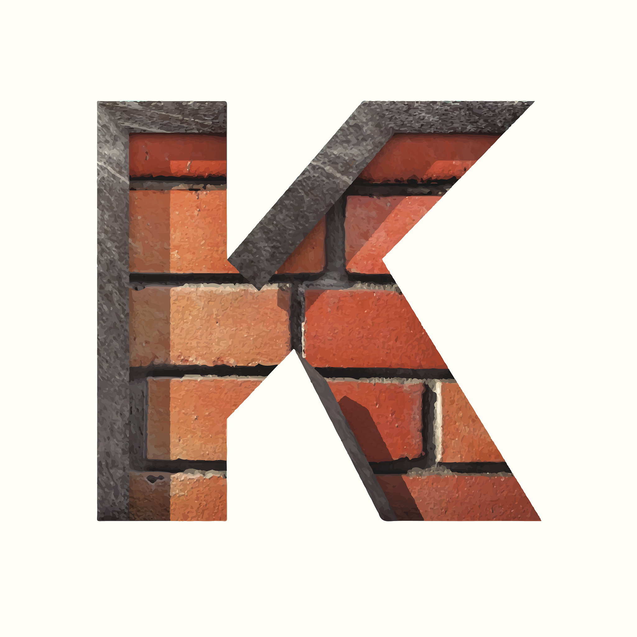 英文字母<strong>k</strong>,数字,矢量,砖,胶水,背景聚焦,字母,石墙,风化的,墙