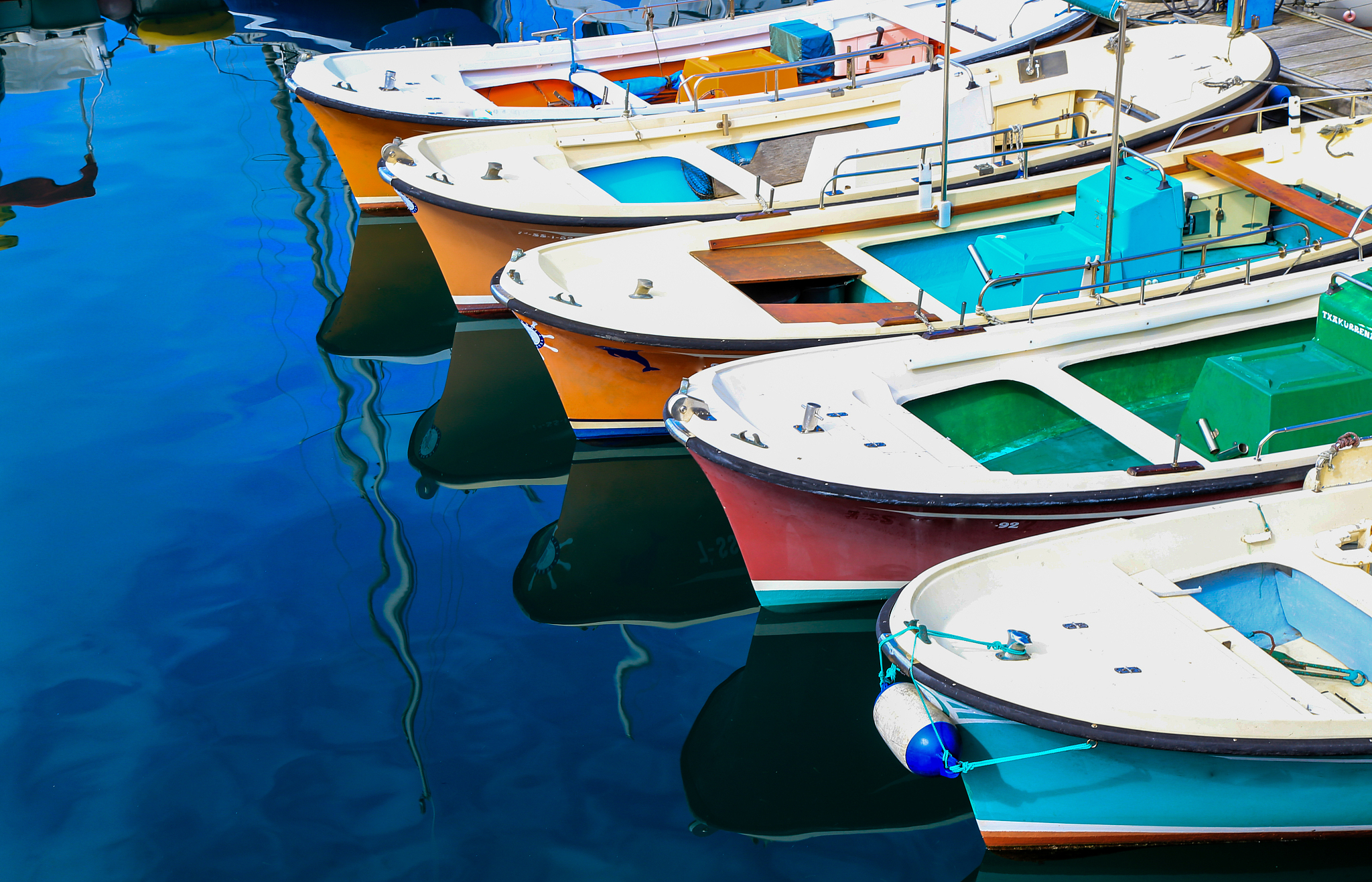 colorful boats