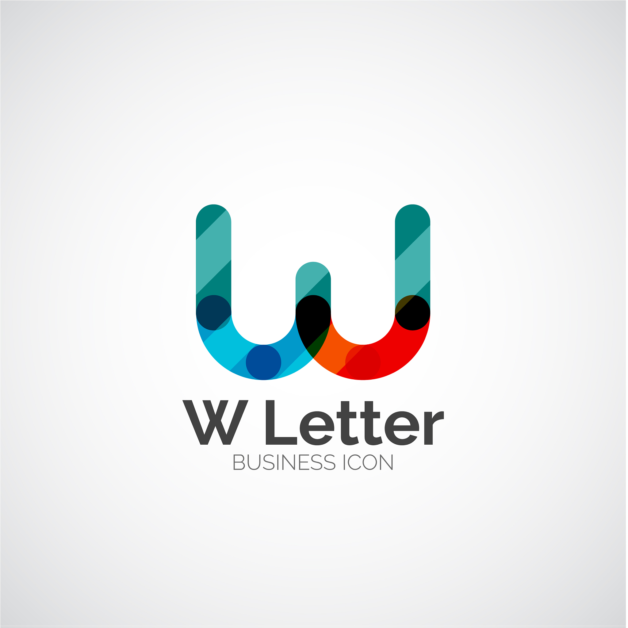 w letter logo minimal line design
