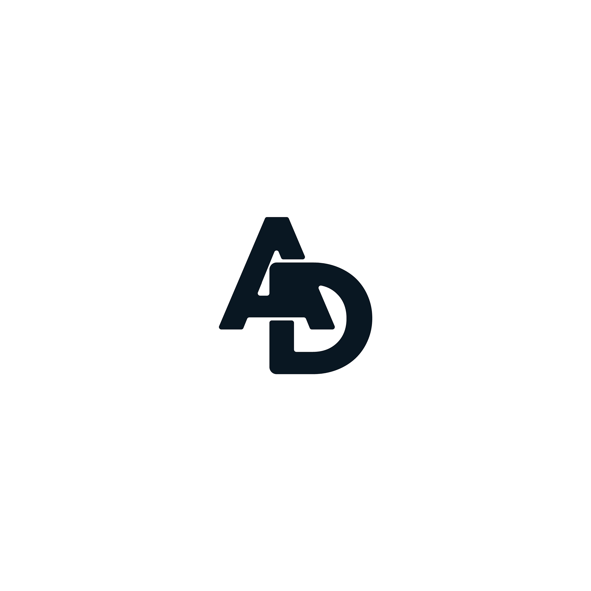 initial letter ad logo design
