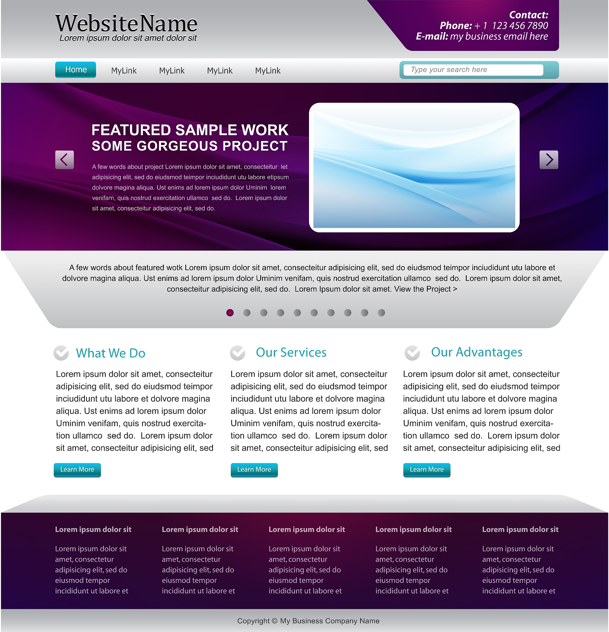 website template