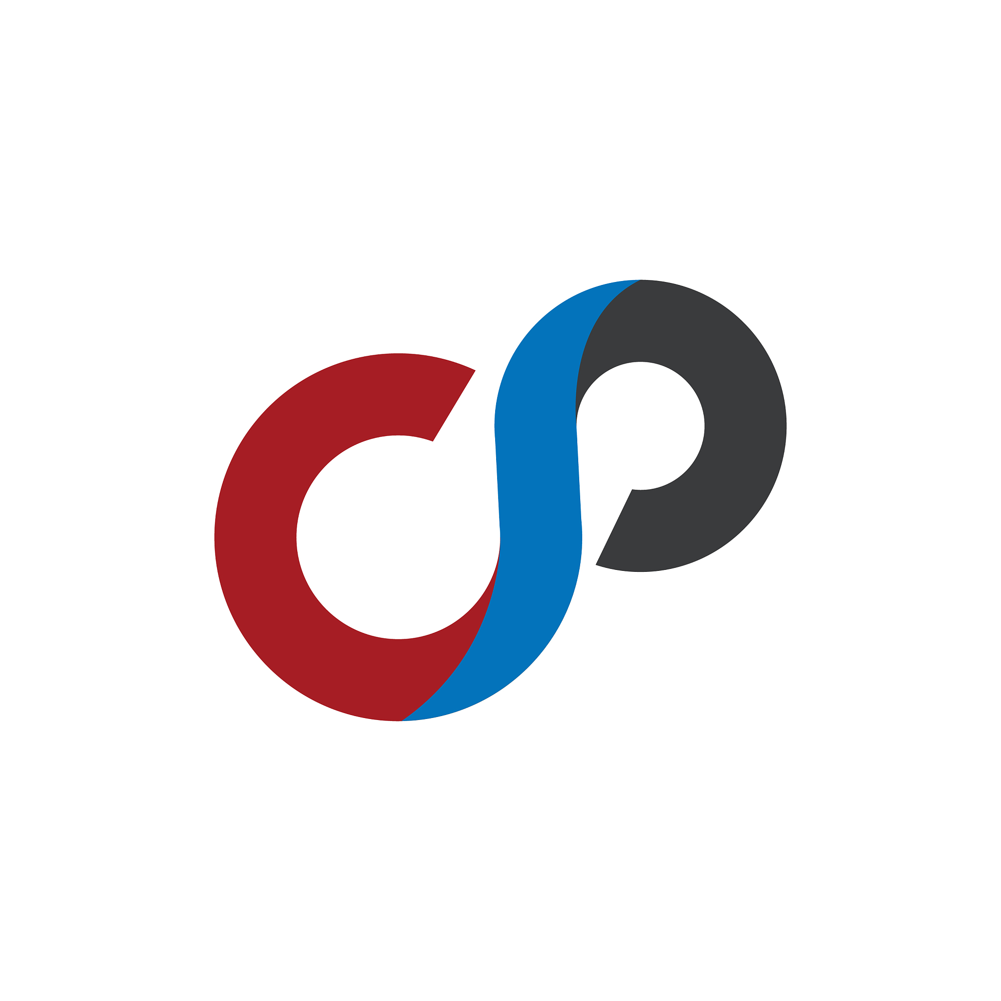 cp or pc letter template logos design