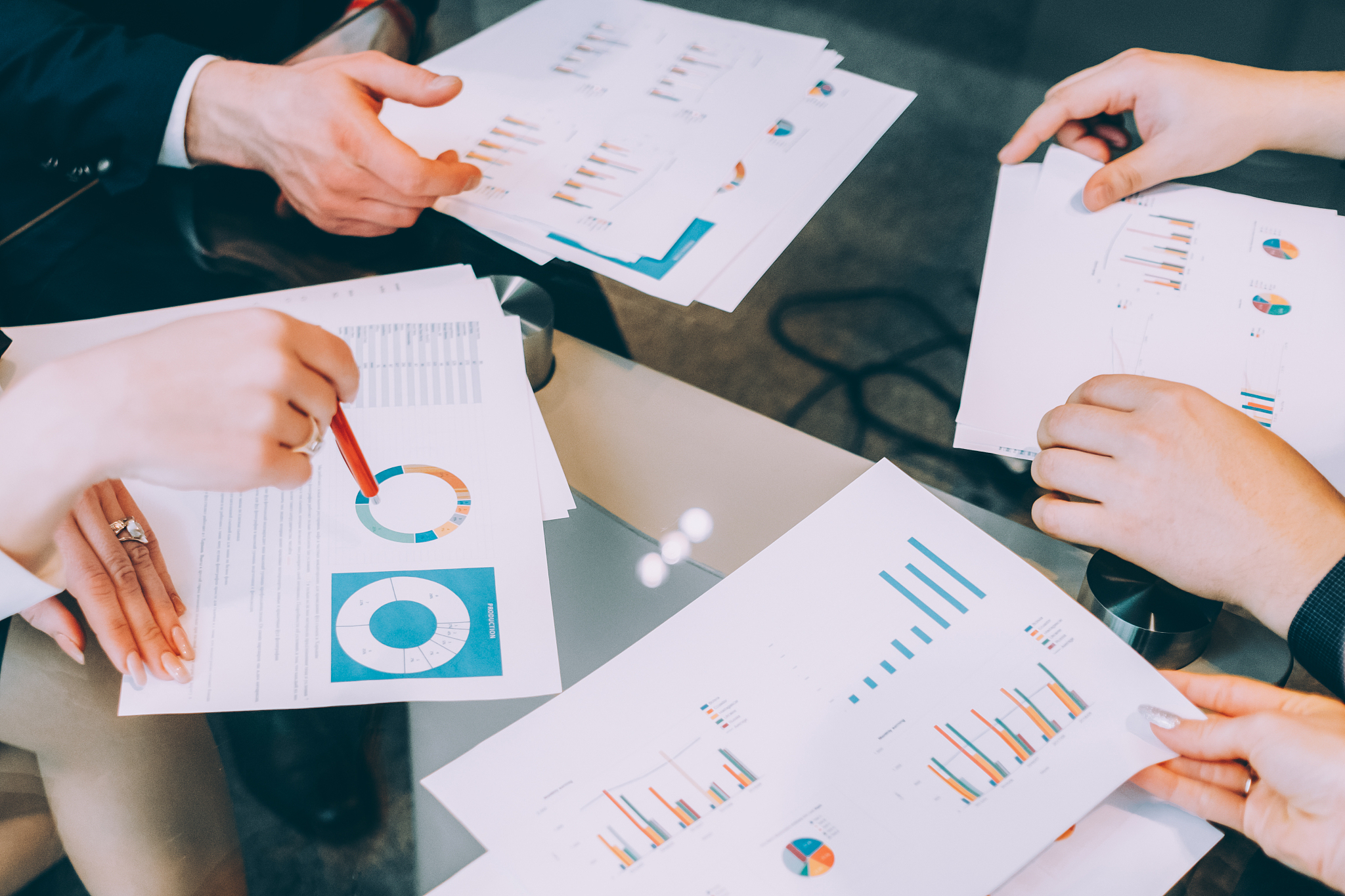 partnership cooperation professional team graphs