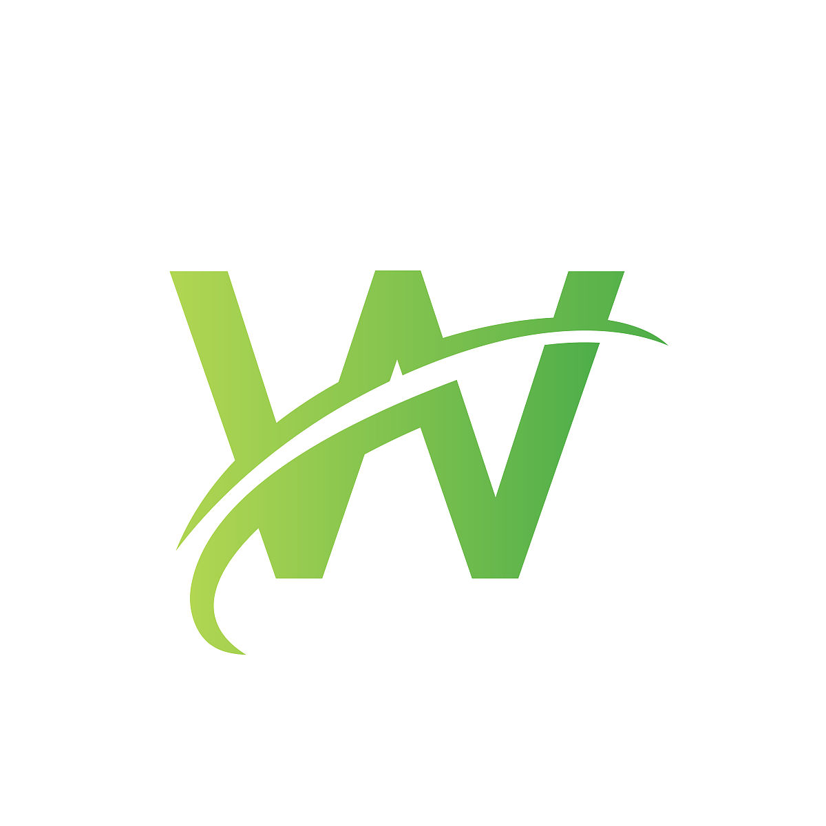 初始字母w标志矢量模板现代和简单的设计.w商业和公司标识