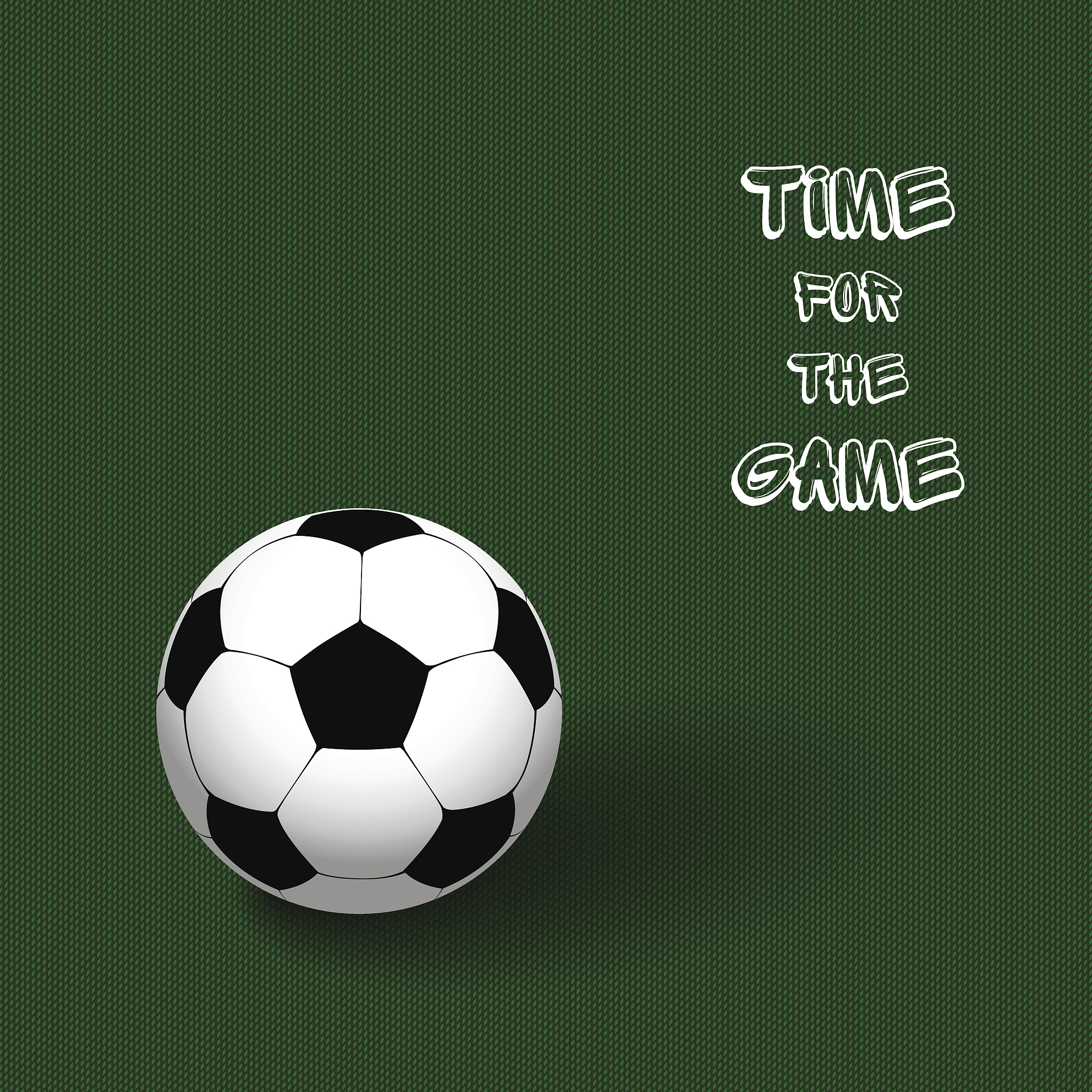 soccer ball on a green background in the form of grass