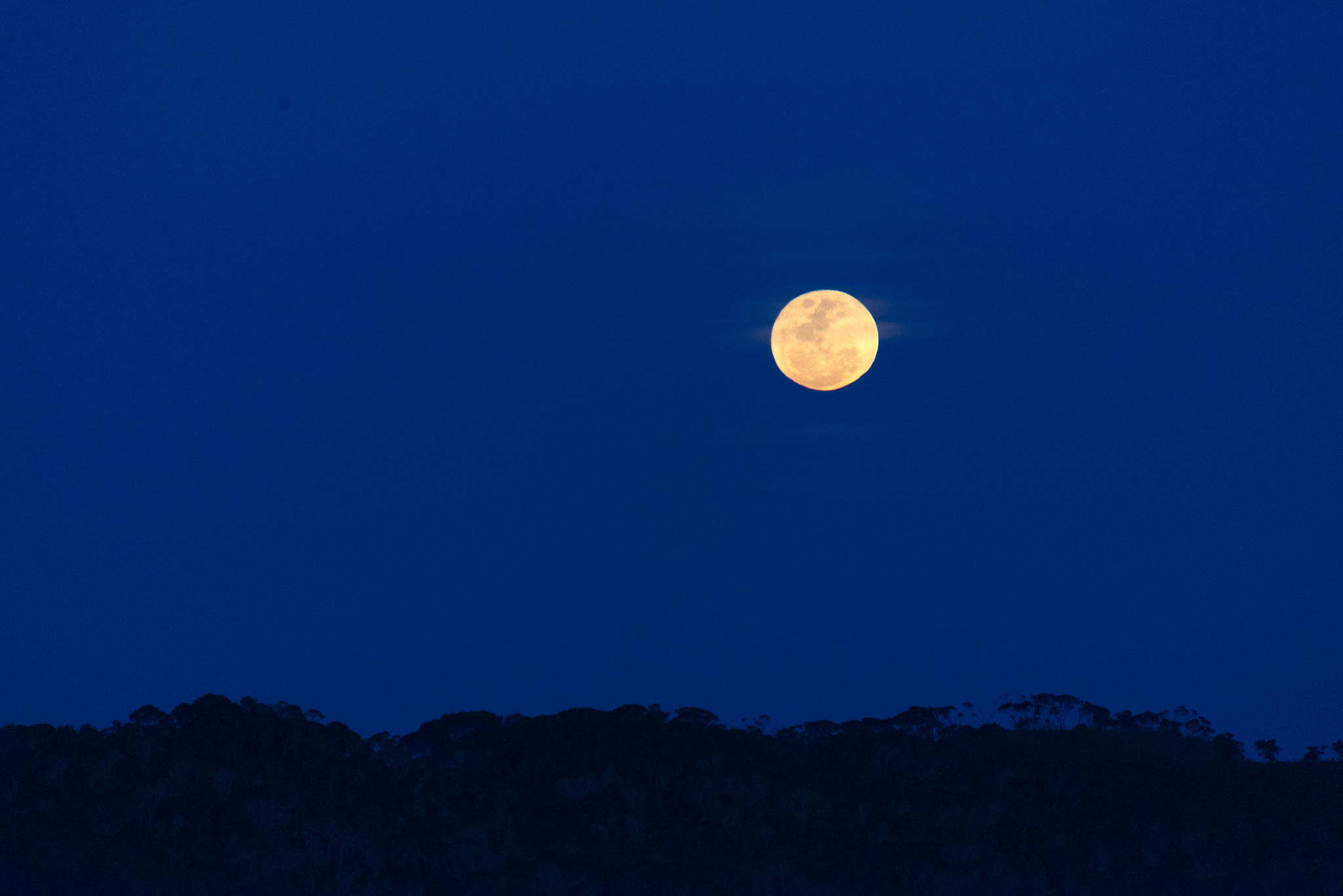 full moon over ruwenzori mountains