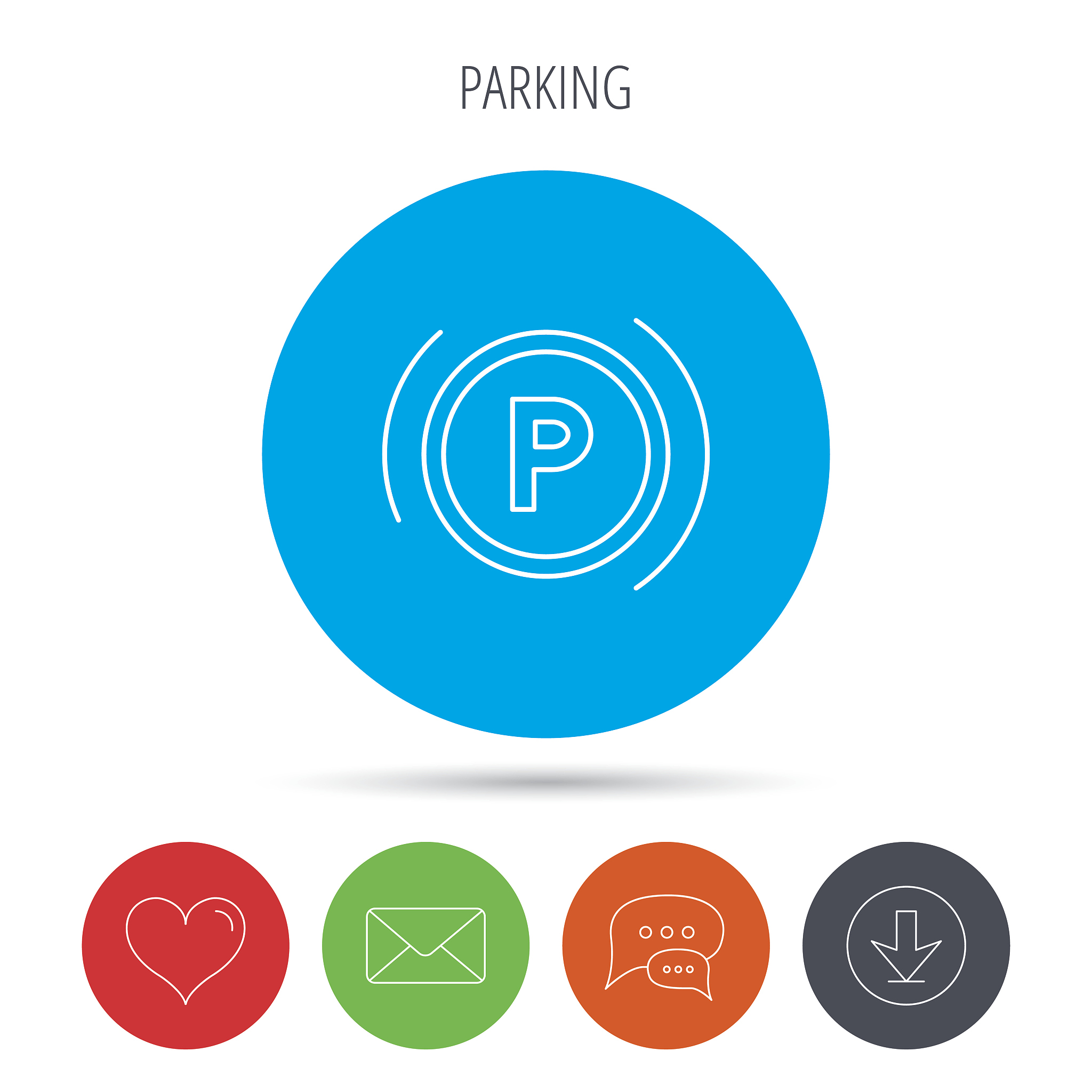 parking icon. dashboard sign.