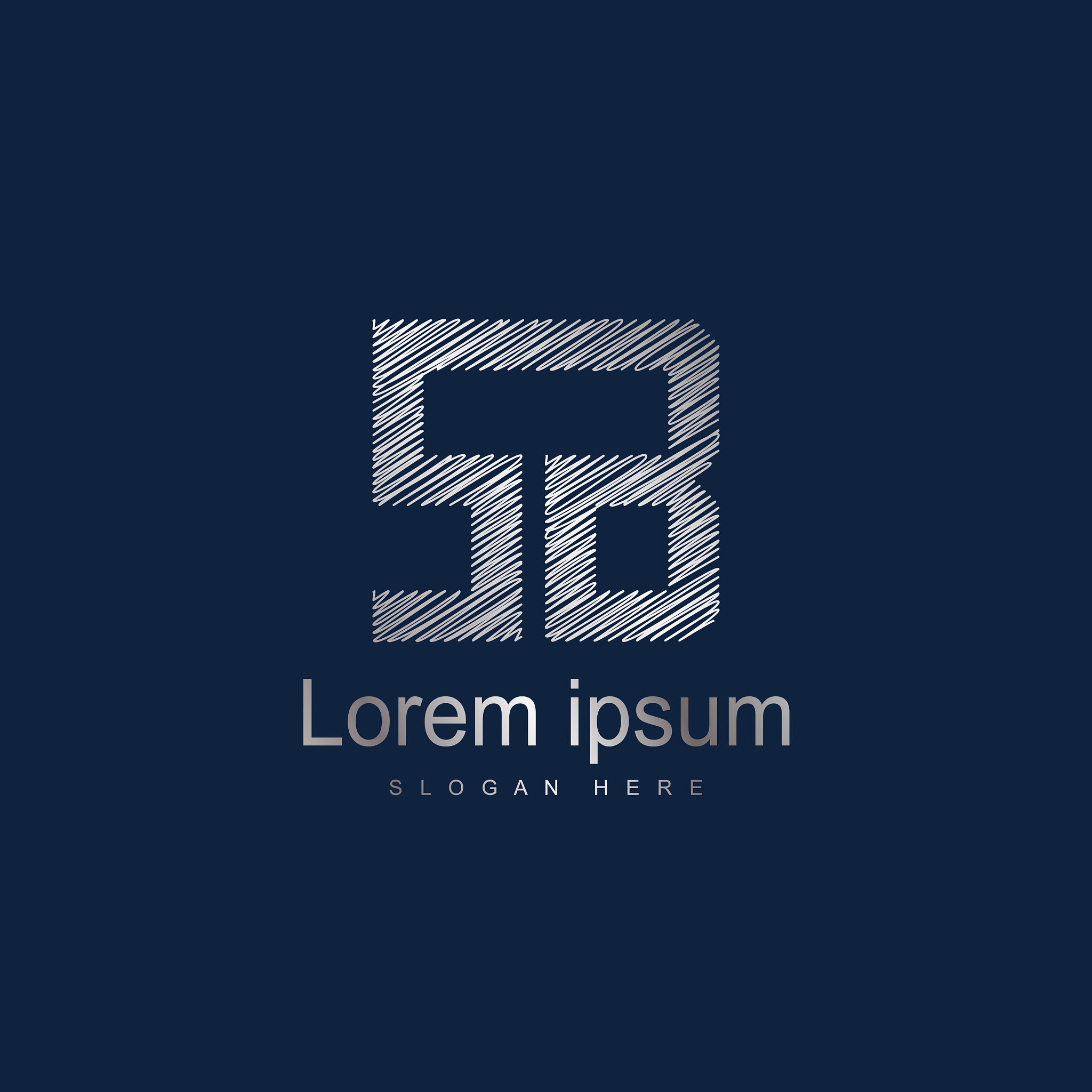 initial letter sb logo template design