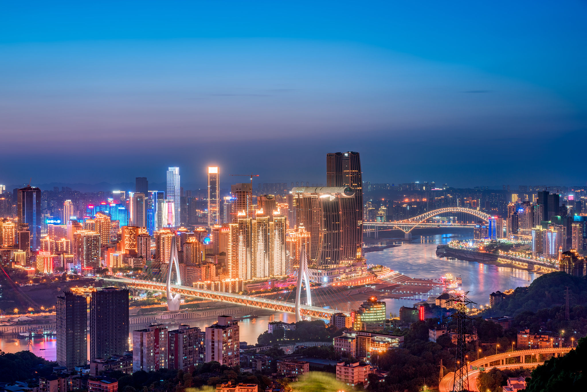 重庆渝中半岛夜景
