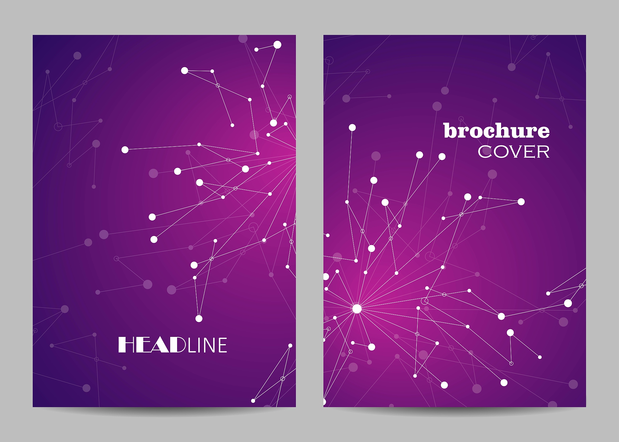 vector templates for brochure cover in a4 size.