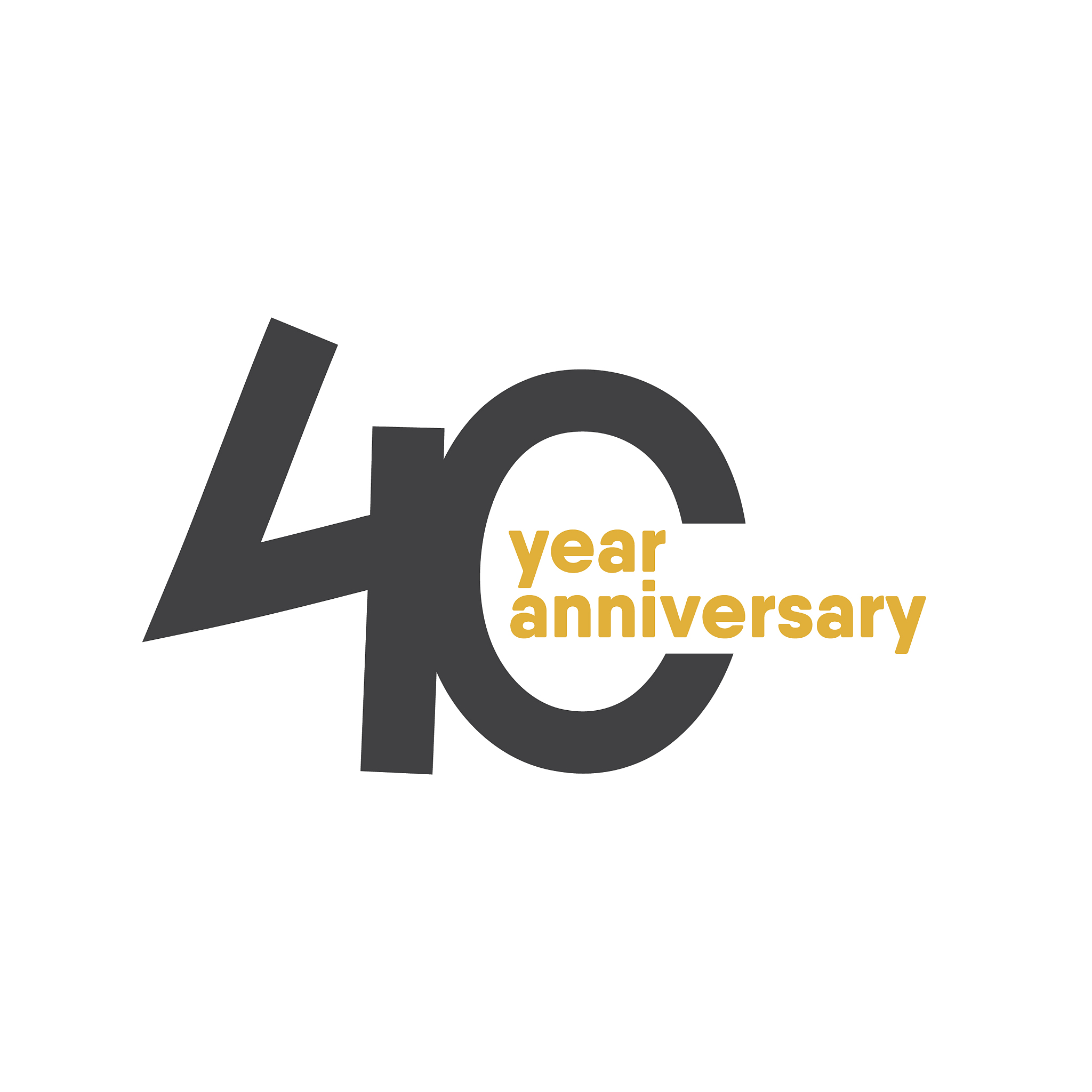 40 year anniversary template design