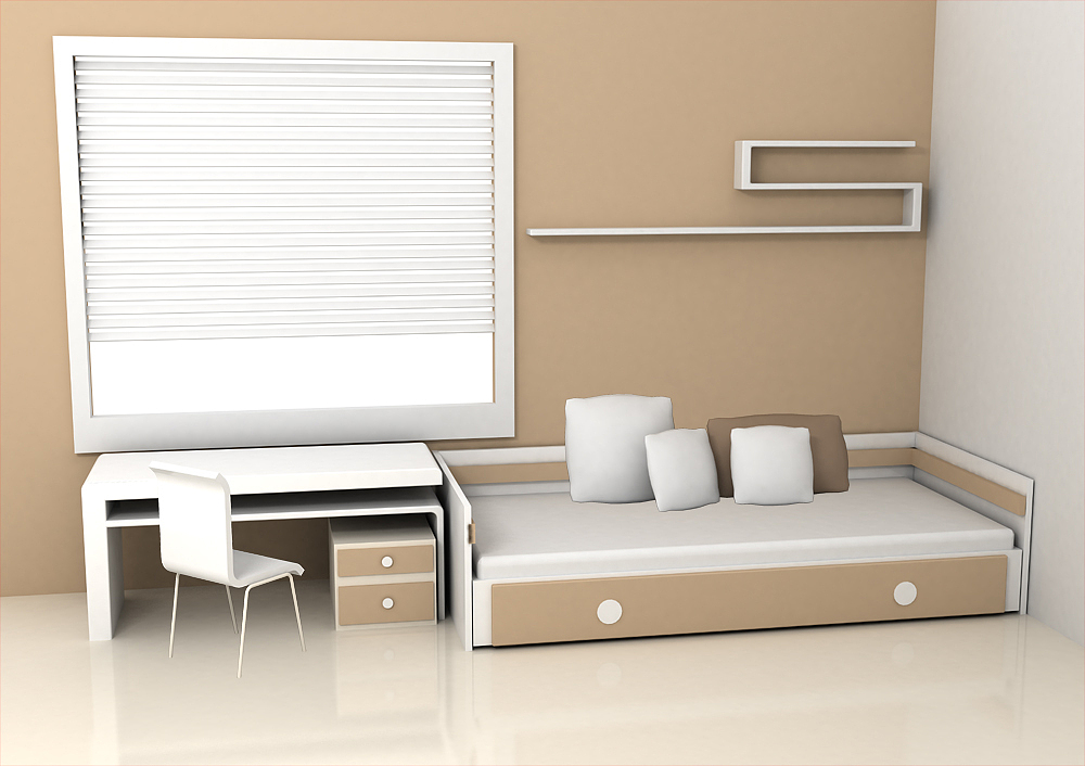 modern style bedroom