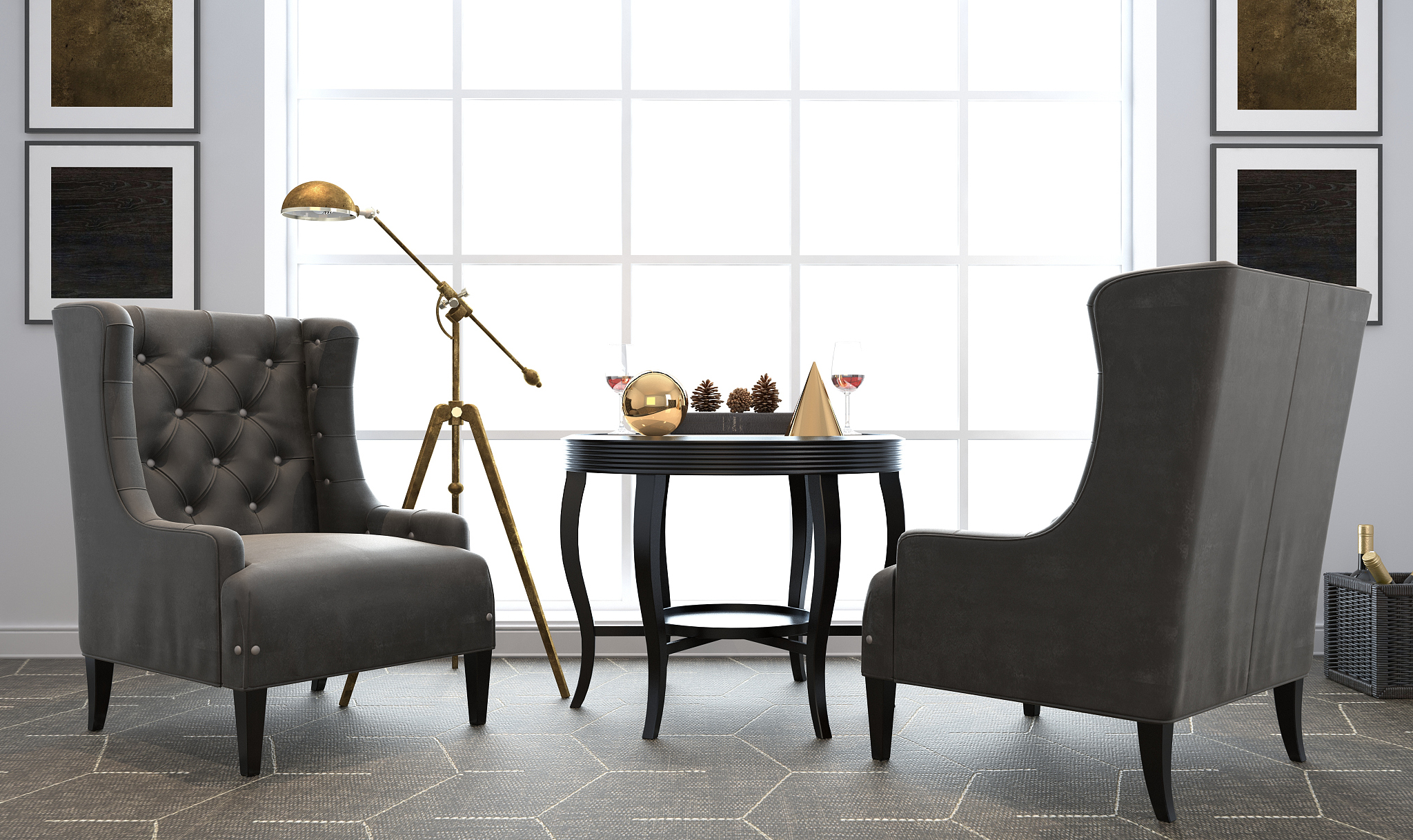 living room render