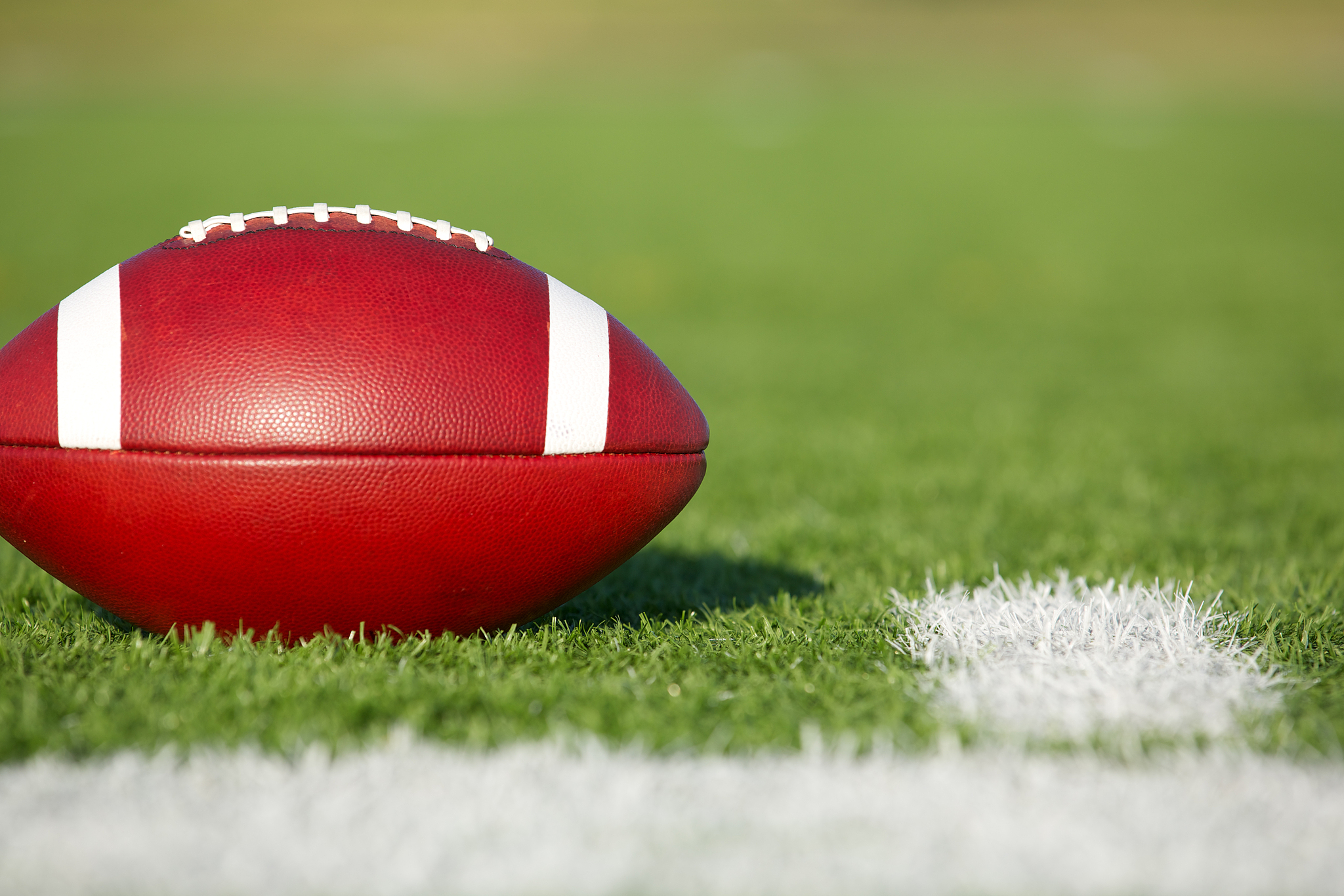 american football on the field