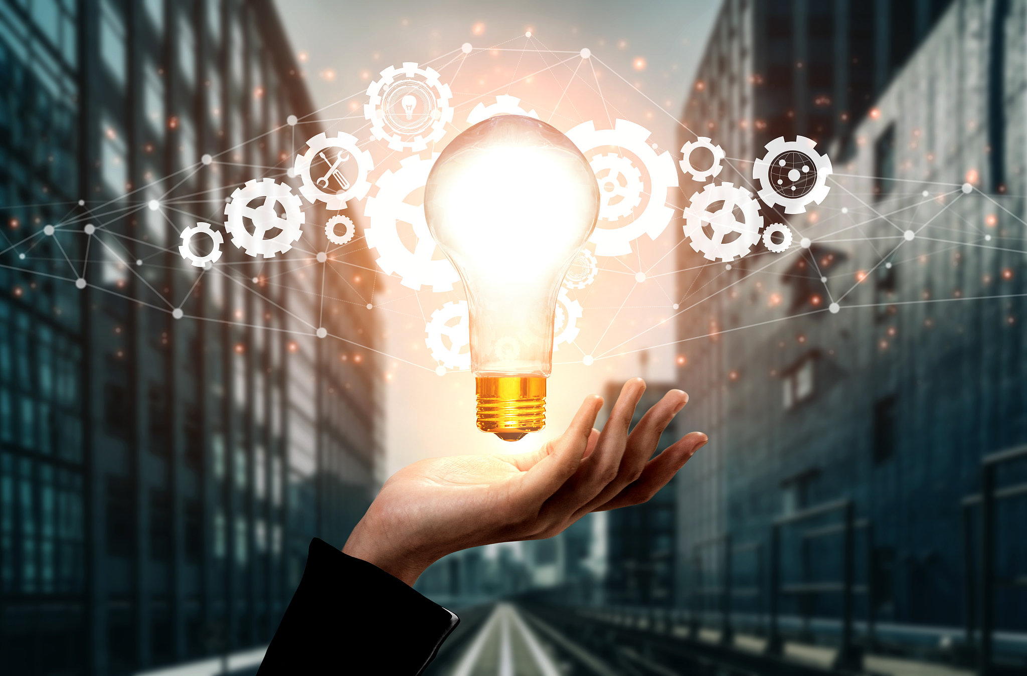 innovation technology for business finance concept