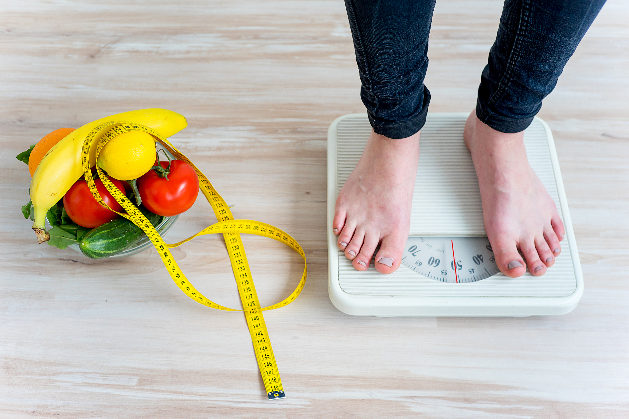 woman on a healthy diet