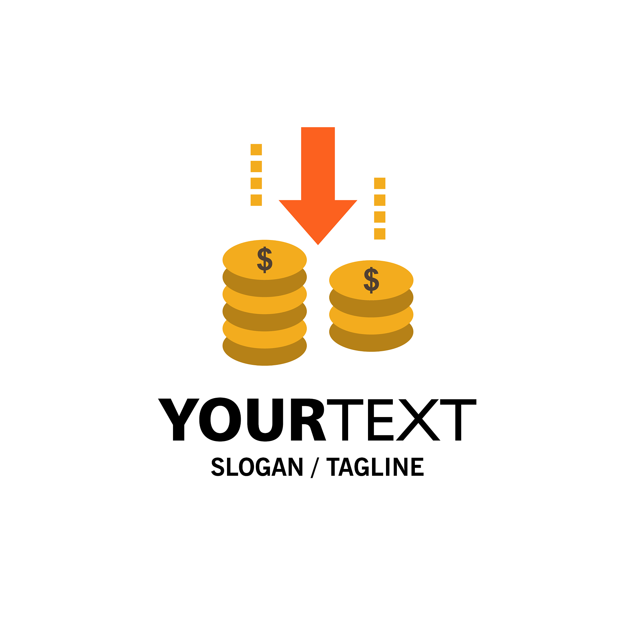 money transfer fund analysis business logo