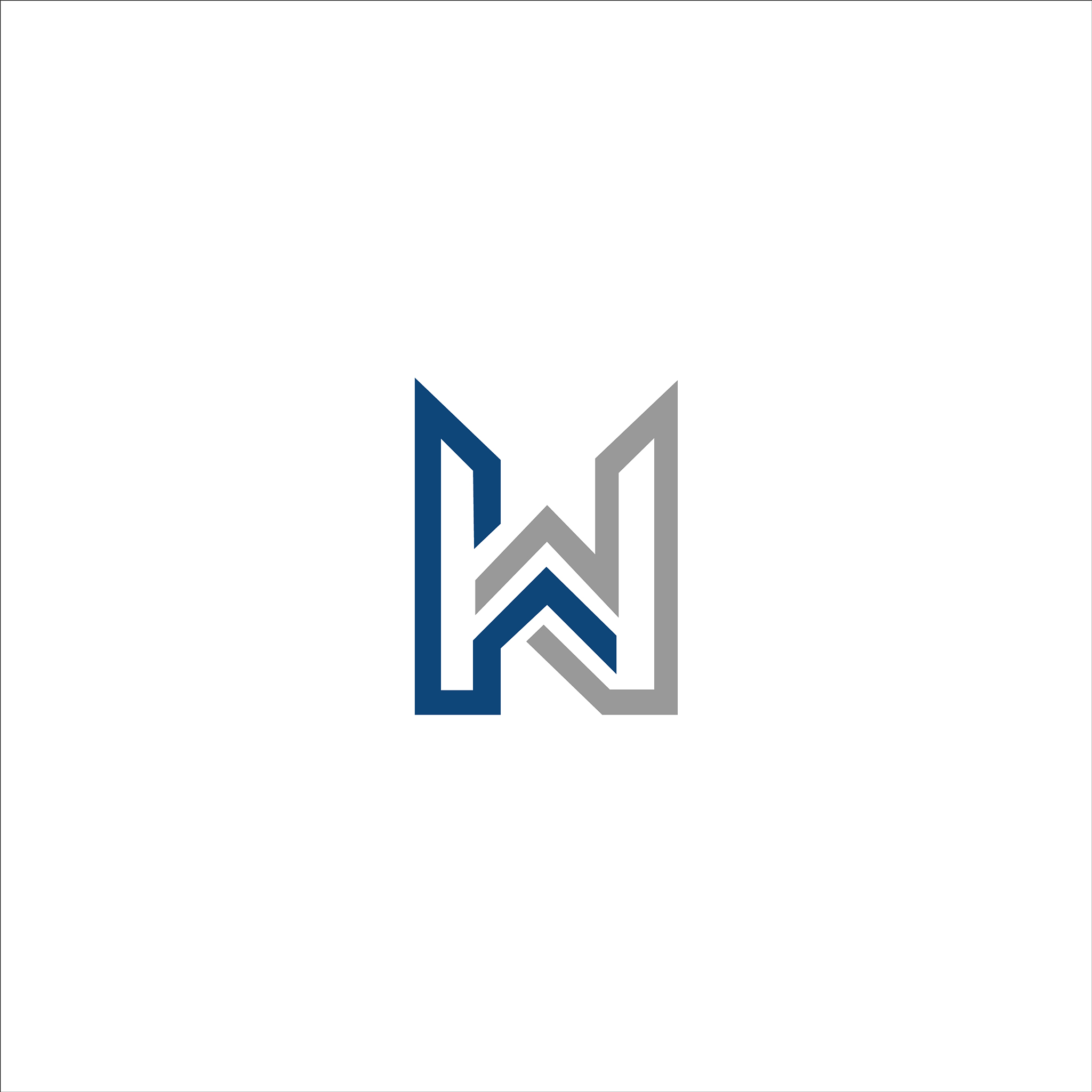initial letter wl or lw logo design template