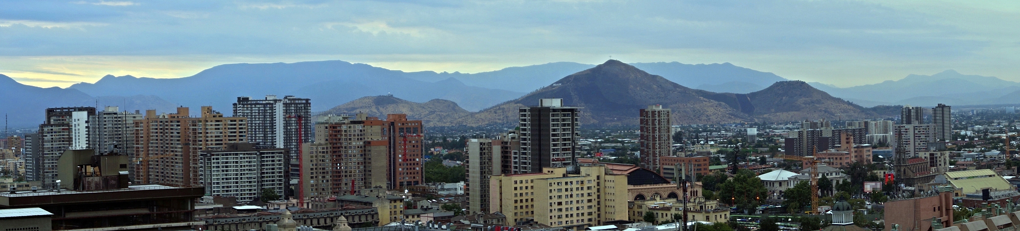 panoramic view of the city of santiago
