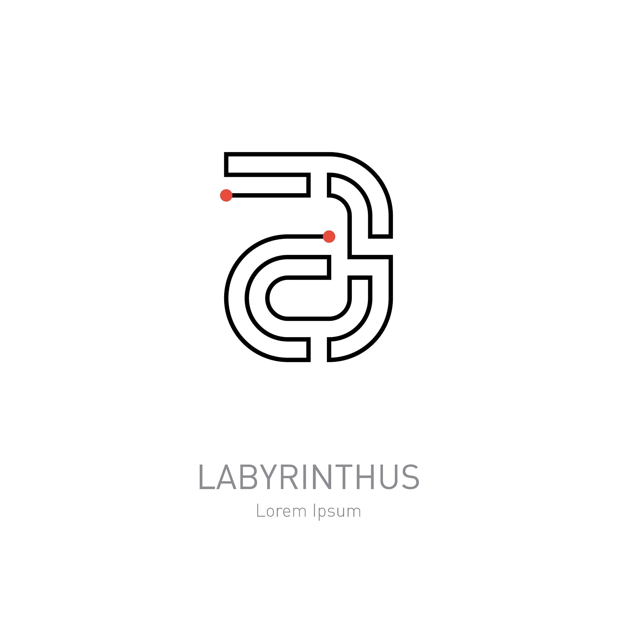 logo design template letter a the way out of the