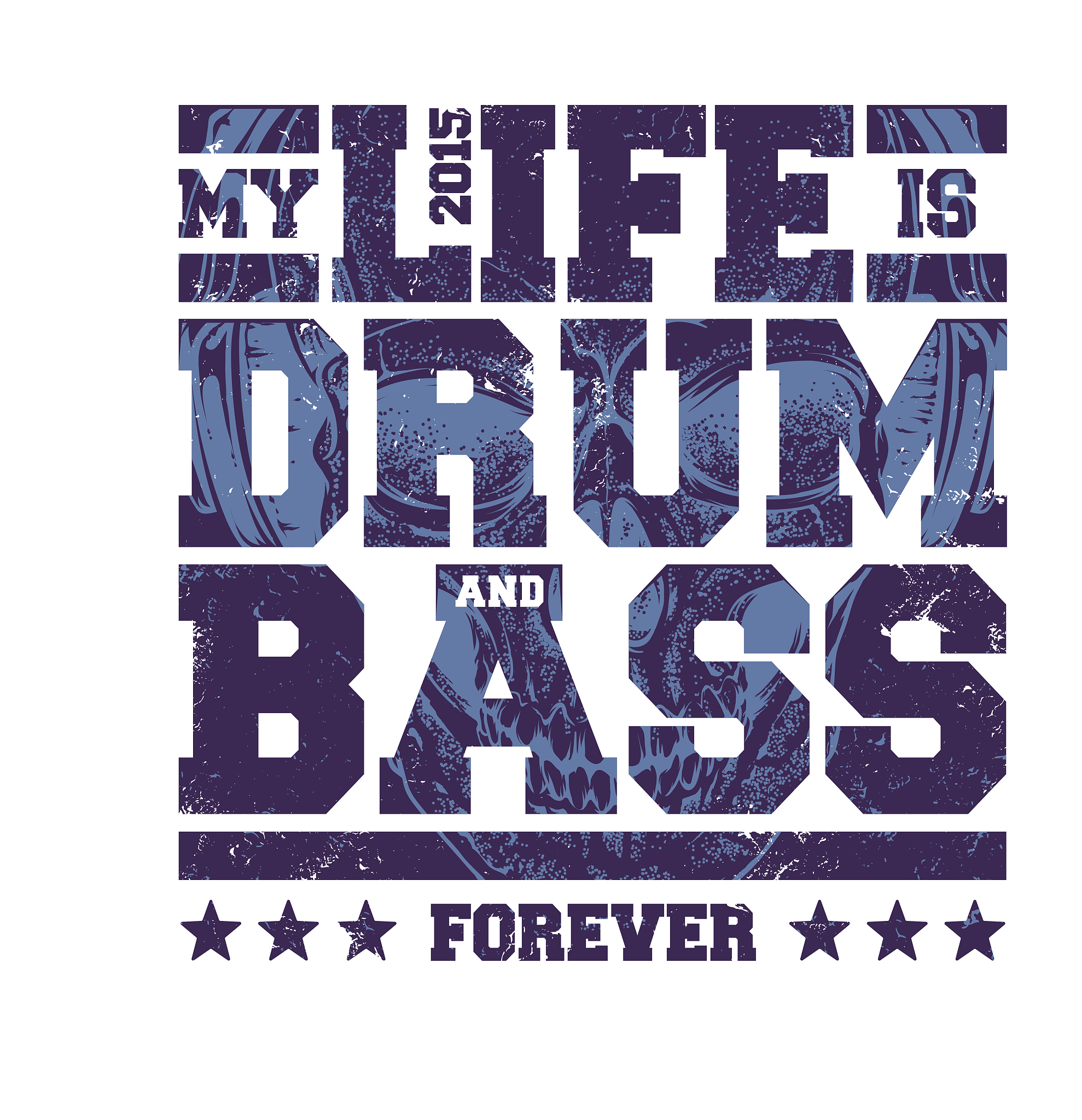drum & bass typography