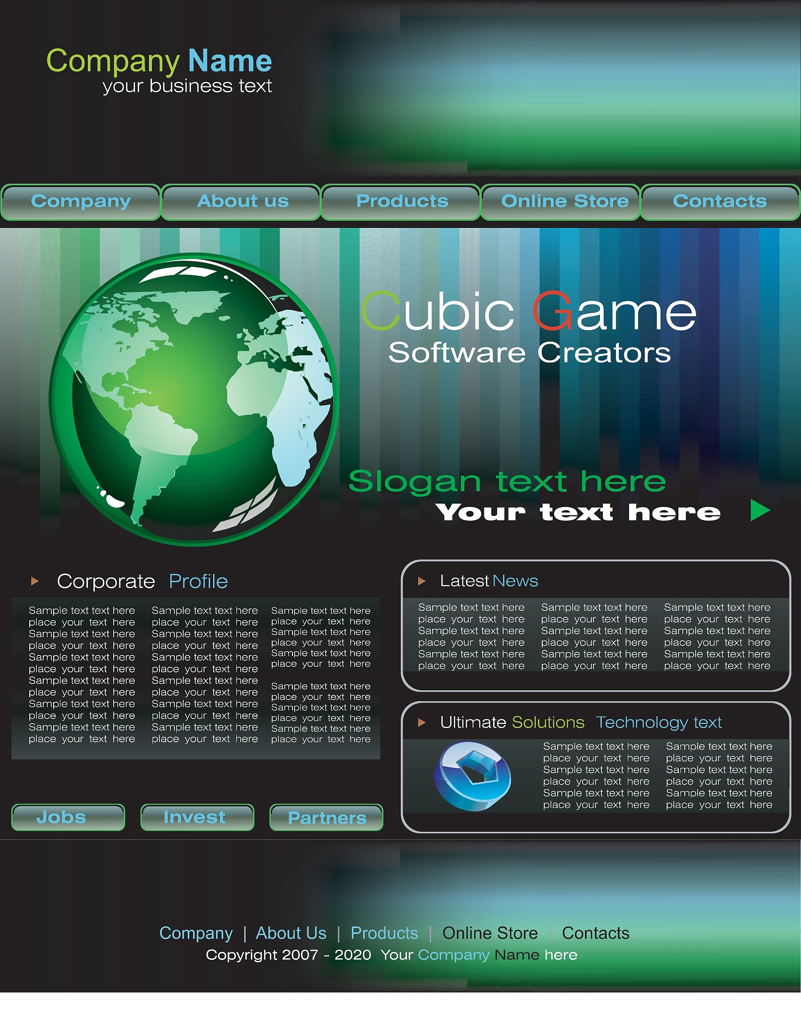 business web site template