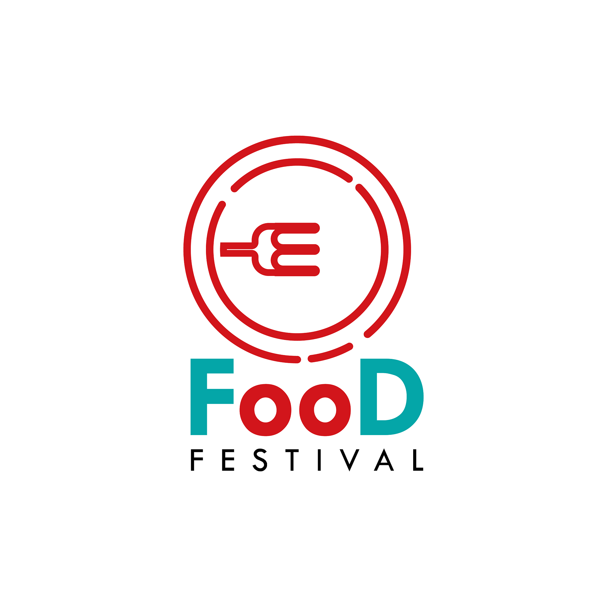 food festival logo template design