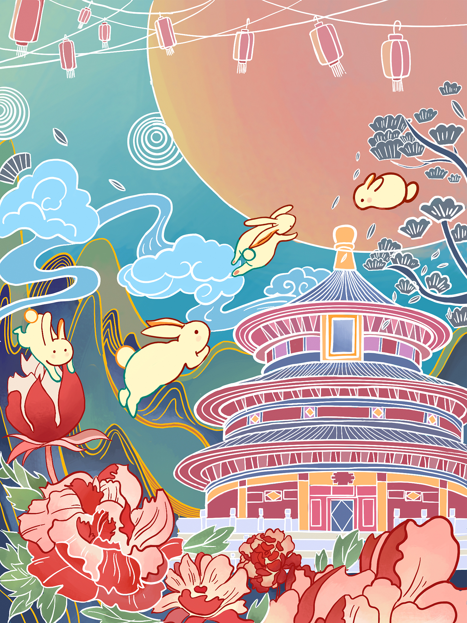 一、	项目研究意义与价值本项目通过对川渝地区的传统艺术元素进行分析、归纳与提取创作出具有地域特色的插画作品能够帮助人们了解川渝地区的传统艺术元素推动其发展与传承。二、	研究内容三、	三个系列分别选取了川渝地区具有代表性的麻将、火锅、熊猫、川剧、三星堆等元素通过对其进行分析、归纳与提取将其转化为插画作品并在各个系列中进行展示与应用。四、	在这一系列插画中既有对川渝地区传统艺术元素的提炼与应用也有新时