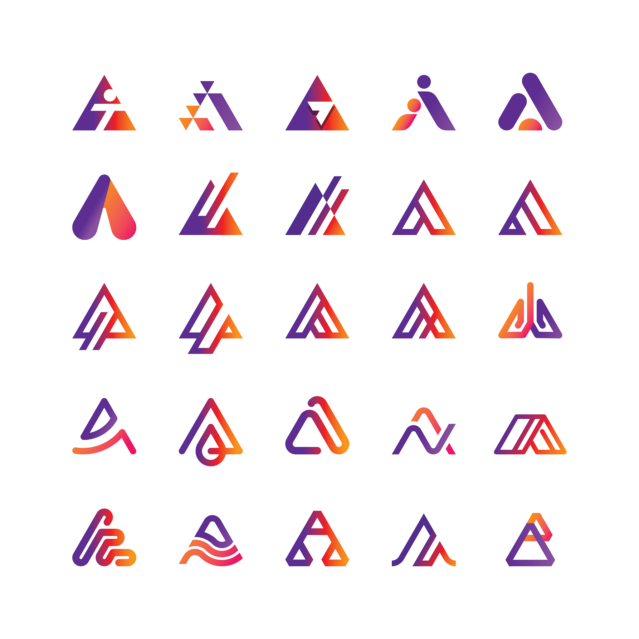 triangle logo collection