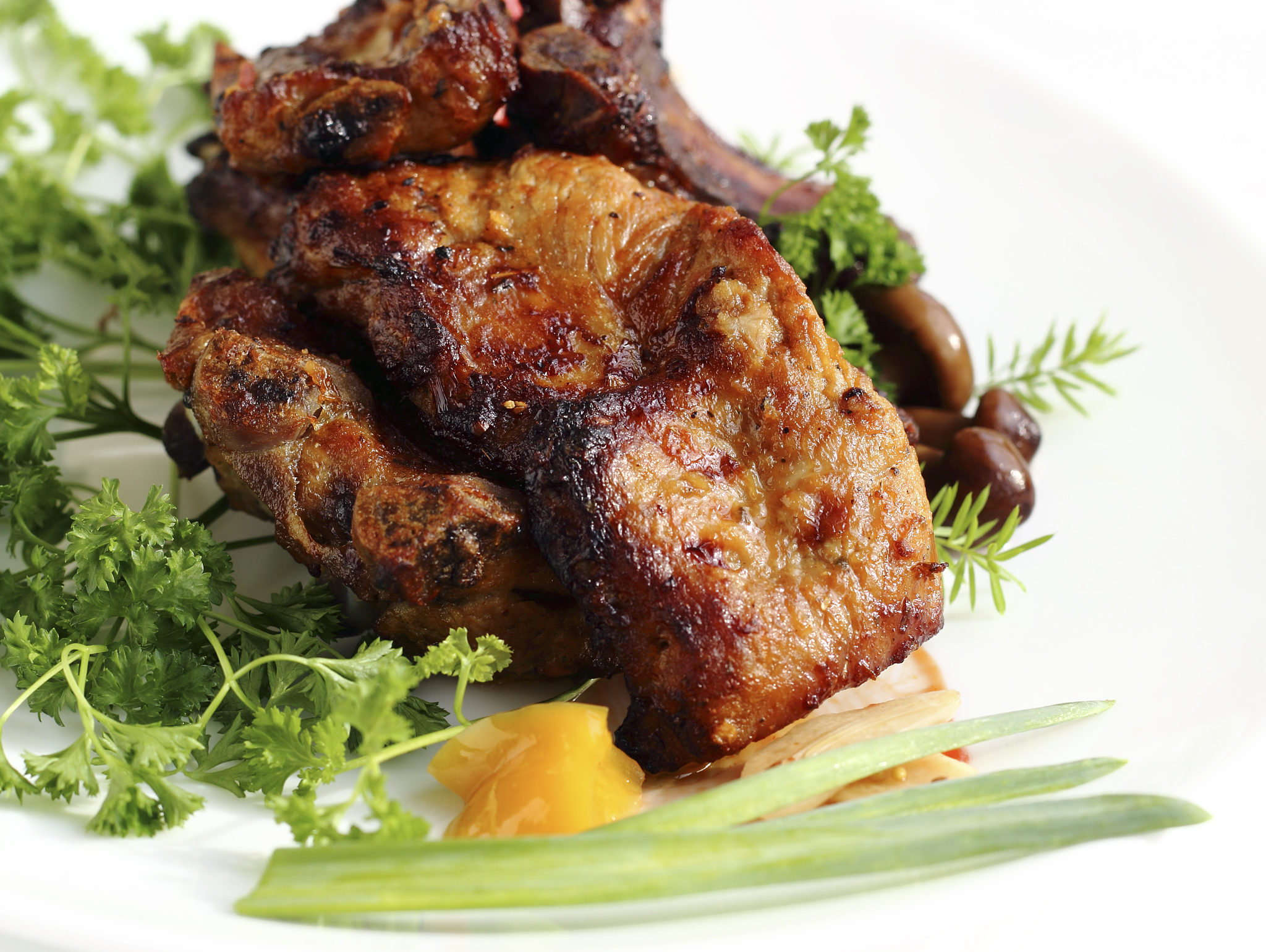 marinated fried pork