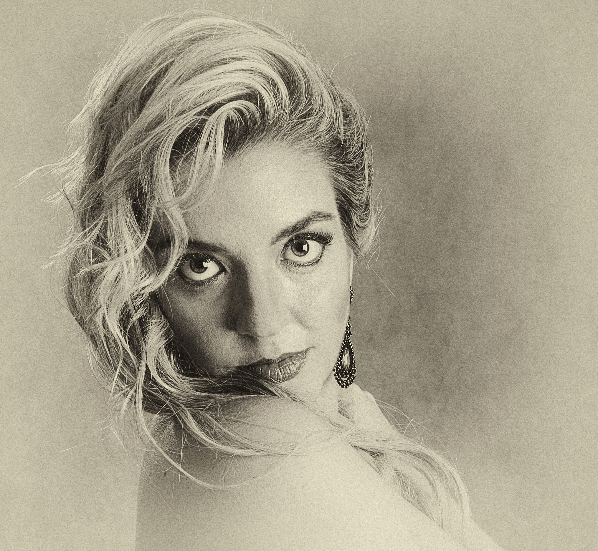 Christina Hendricks Cosmic Portrait in Artgerm, Greg Rutkowski, and Alphonse Mucha Styles