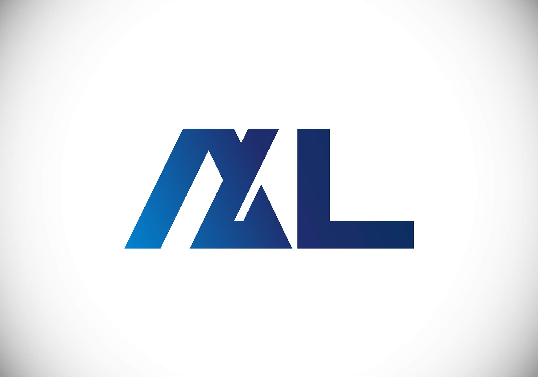 a l initial letter logo design creative modern