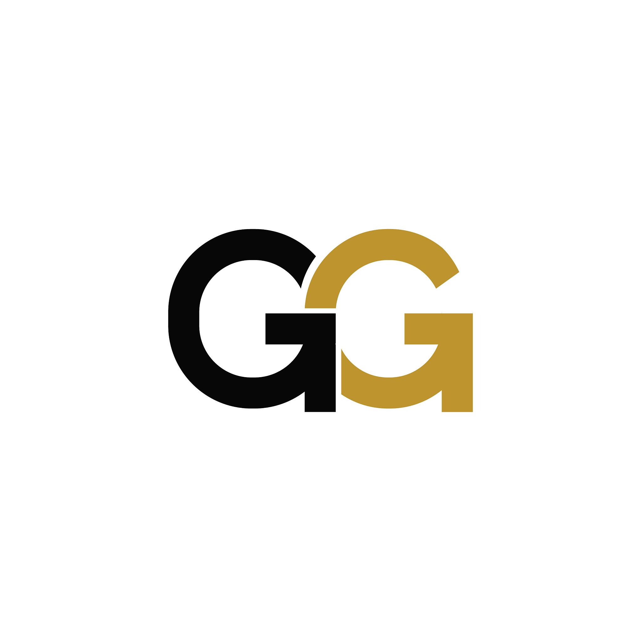 initial letter gg or g logo design template