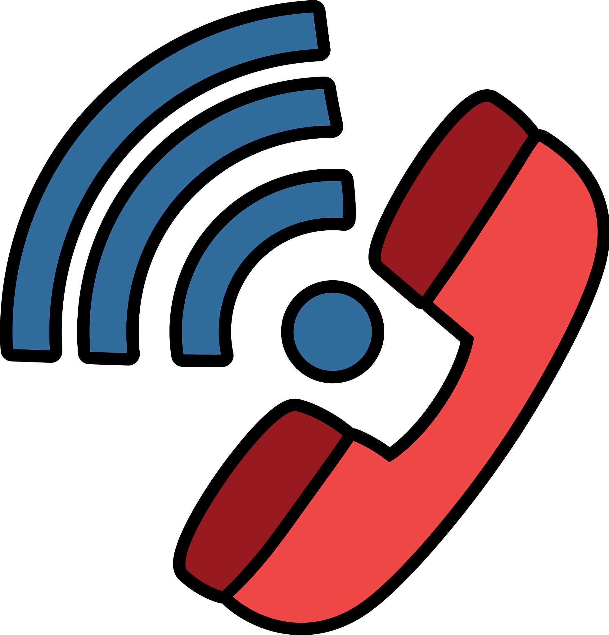 phone service isolated icon