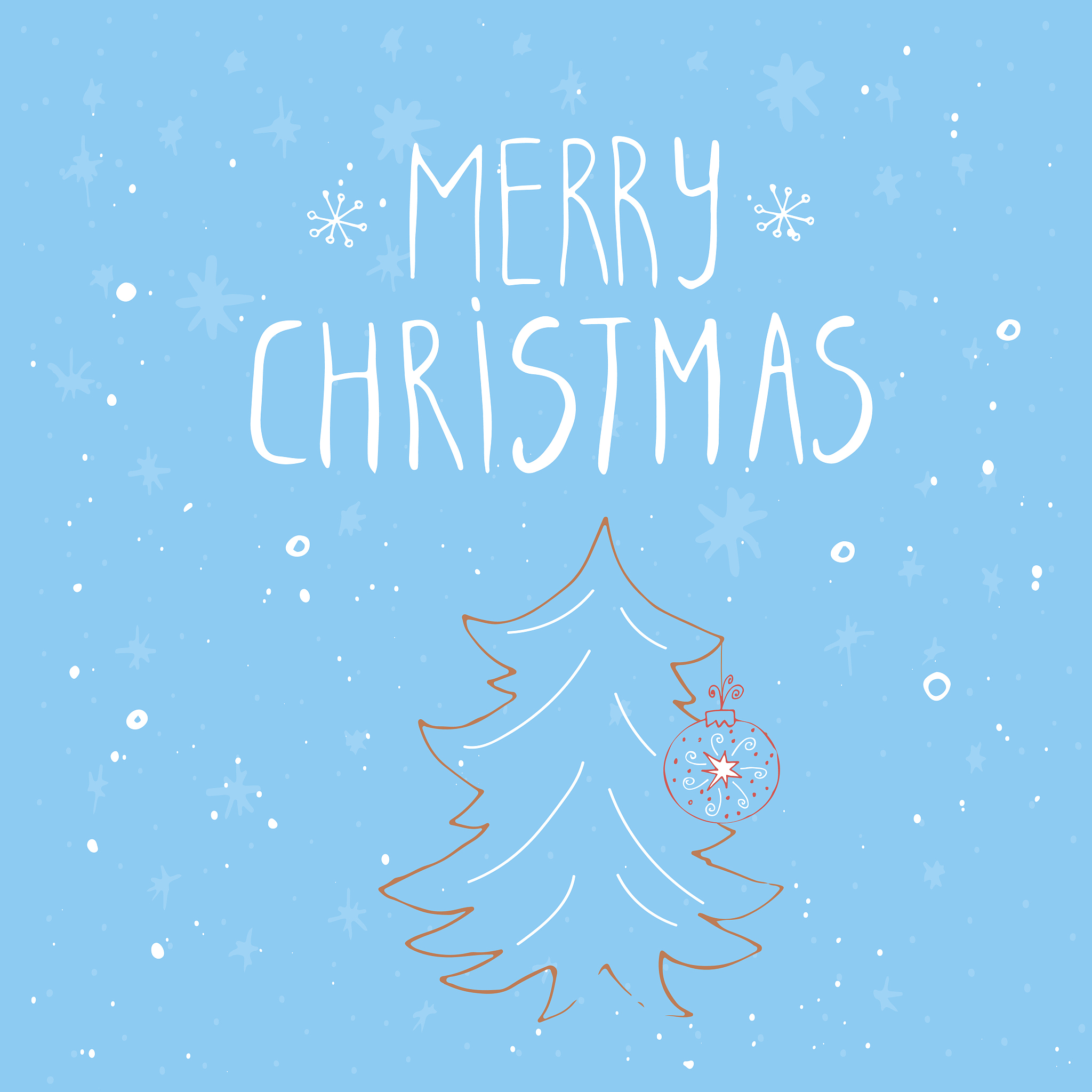 christmas card with  text