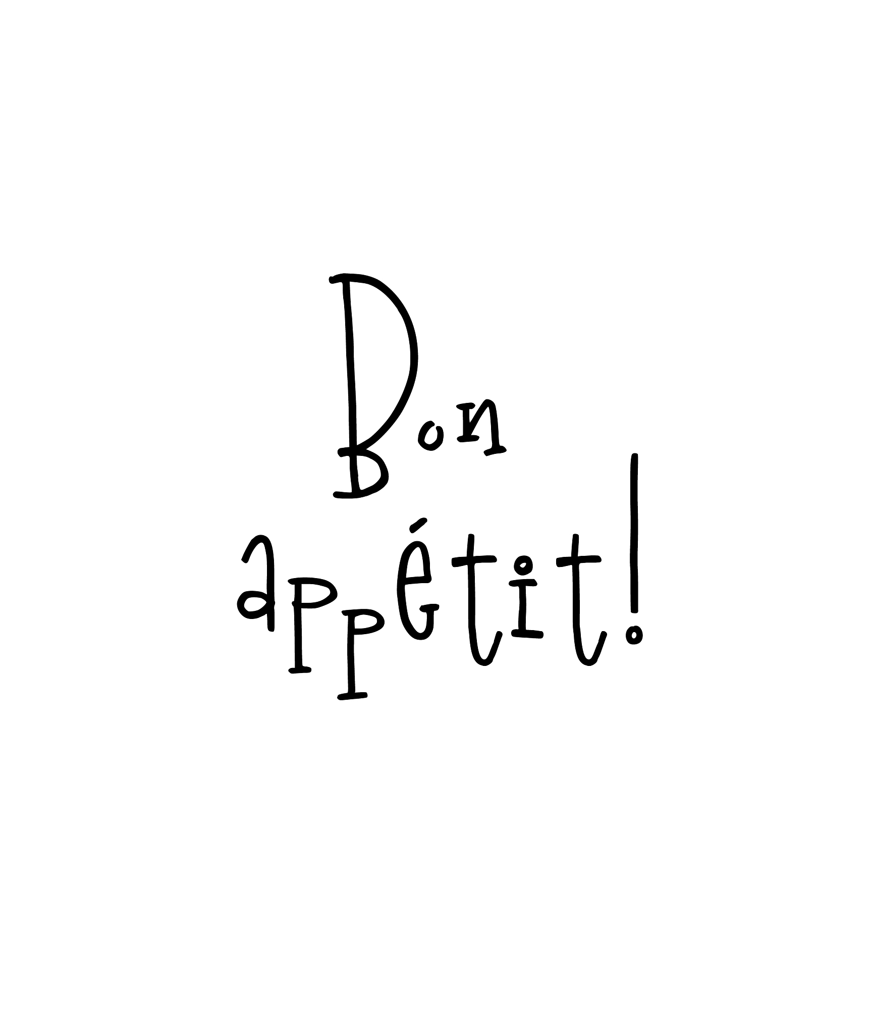 motivational poster with lettering quote bon